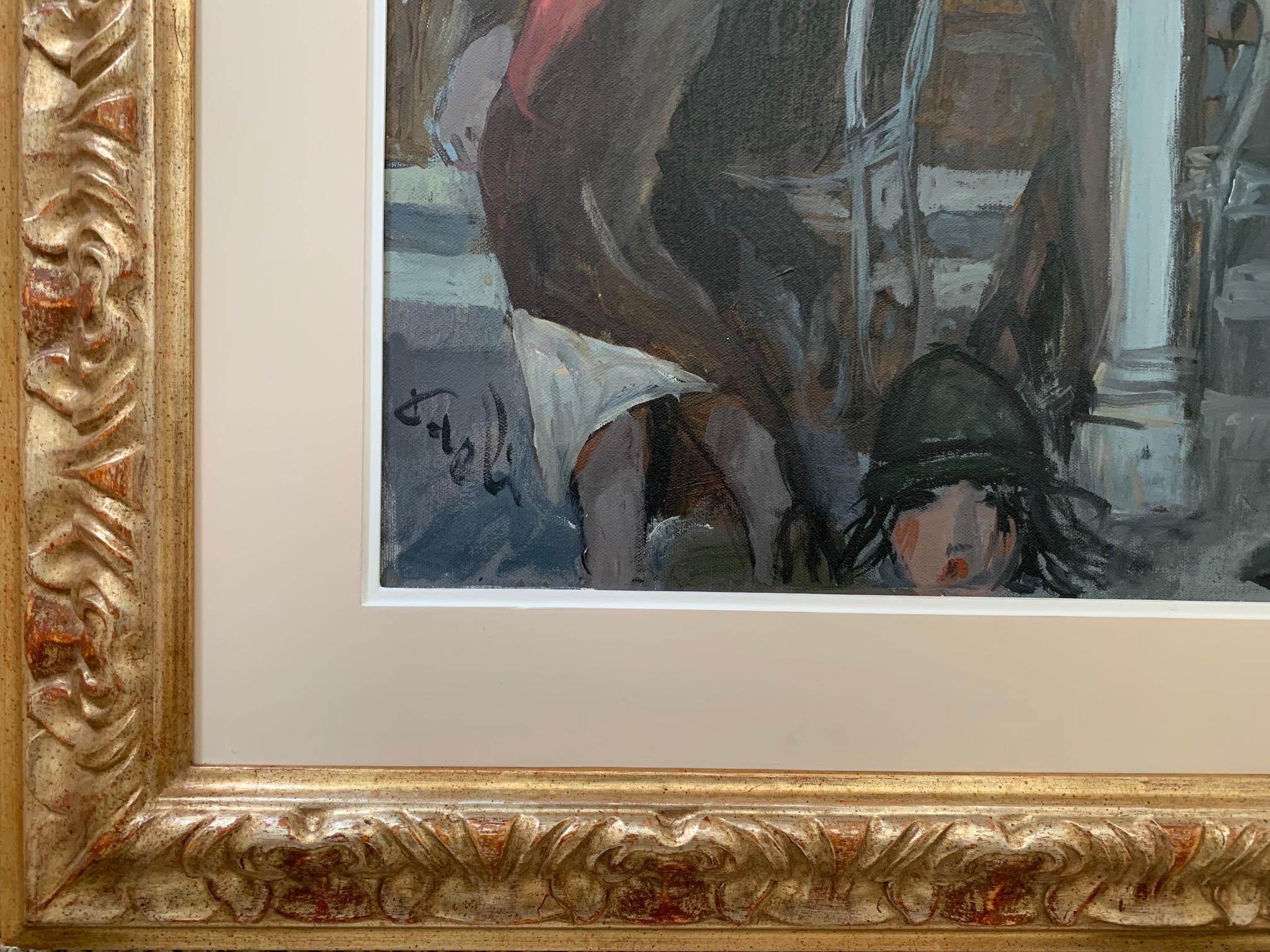 Wall In Florence By Bruno Paoli - Figurative Painting For Sale 3