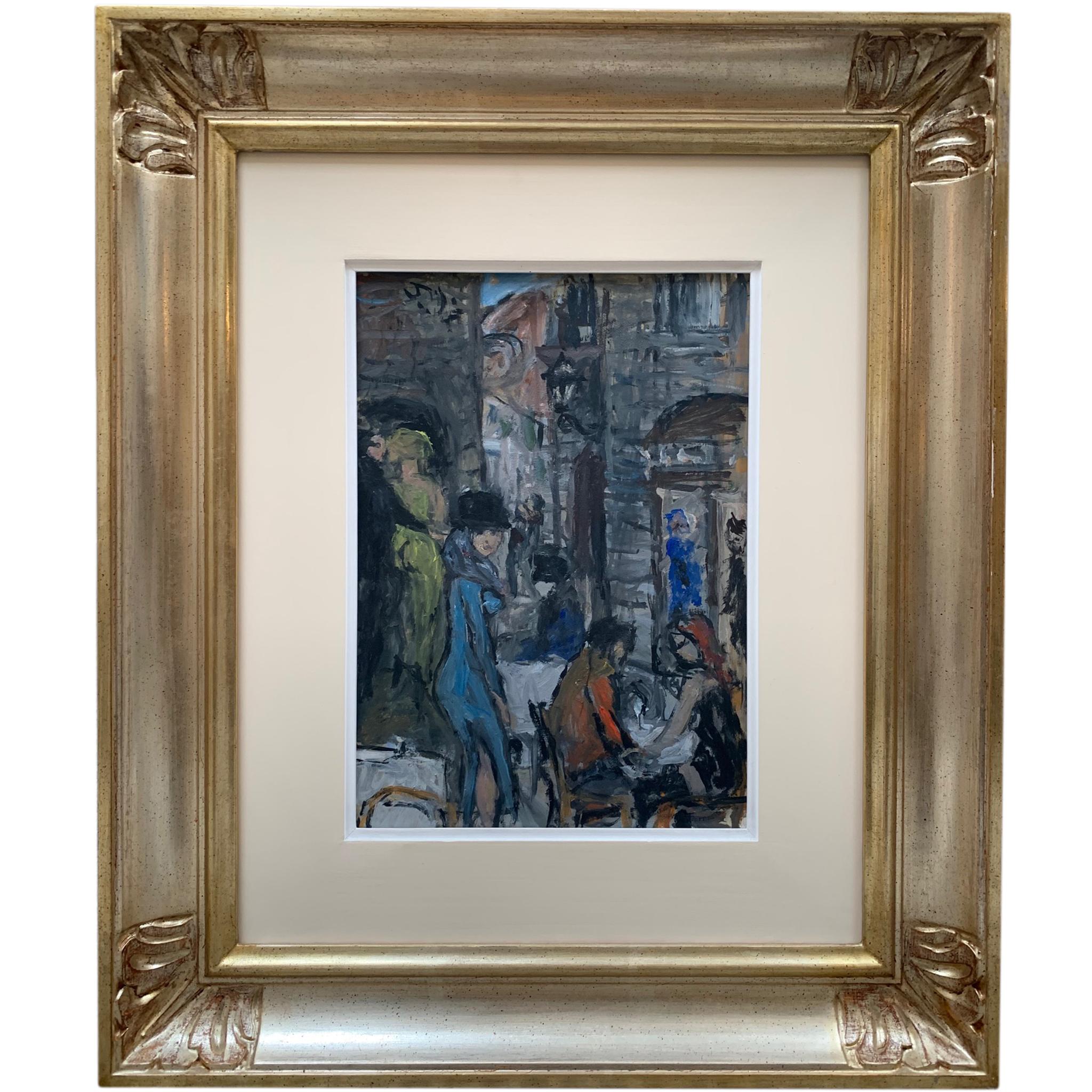 Wandbilder in Florenz von Bruno Paoli – Figuratives Gemälde im Angebot 1