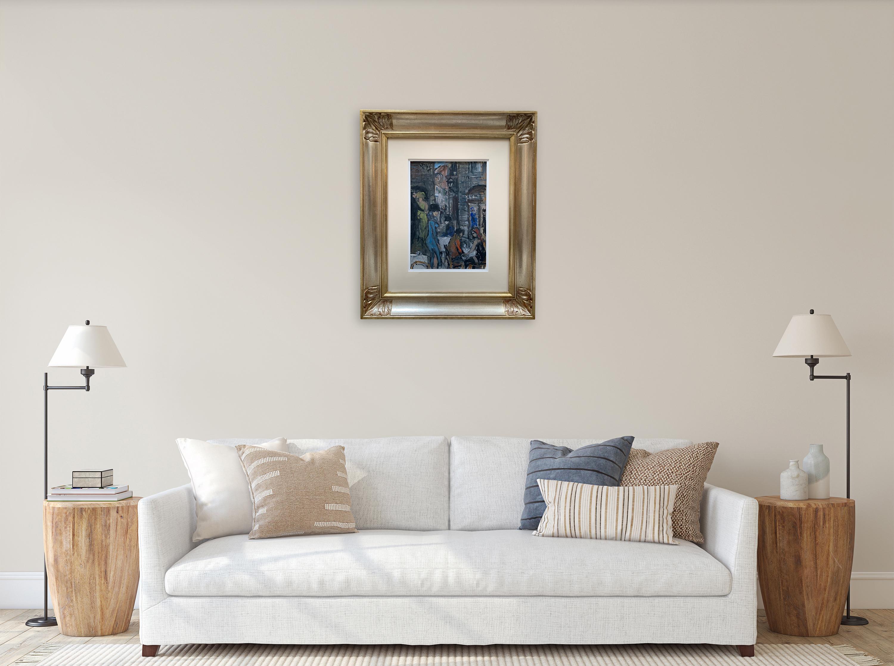 Wandbilder in Florenz von Bruno Paoli – Figuratives Gemälde im Angebot 2