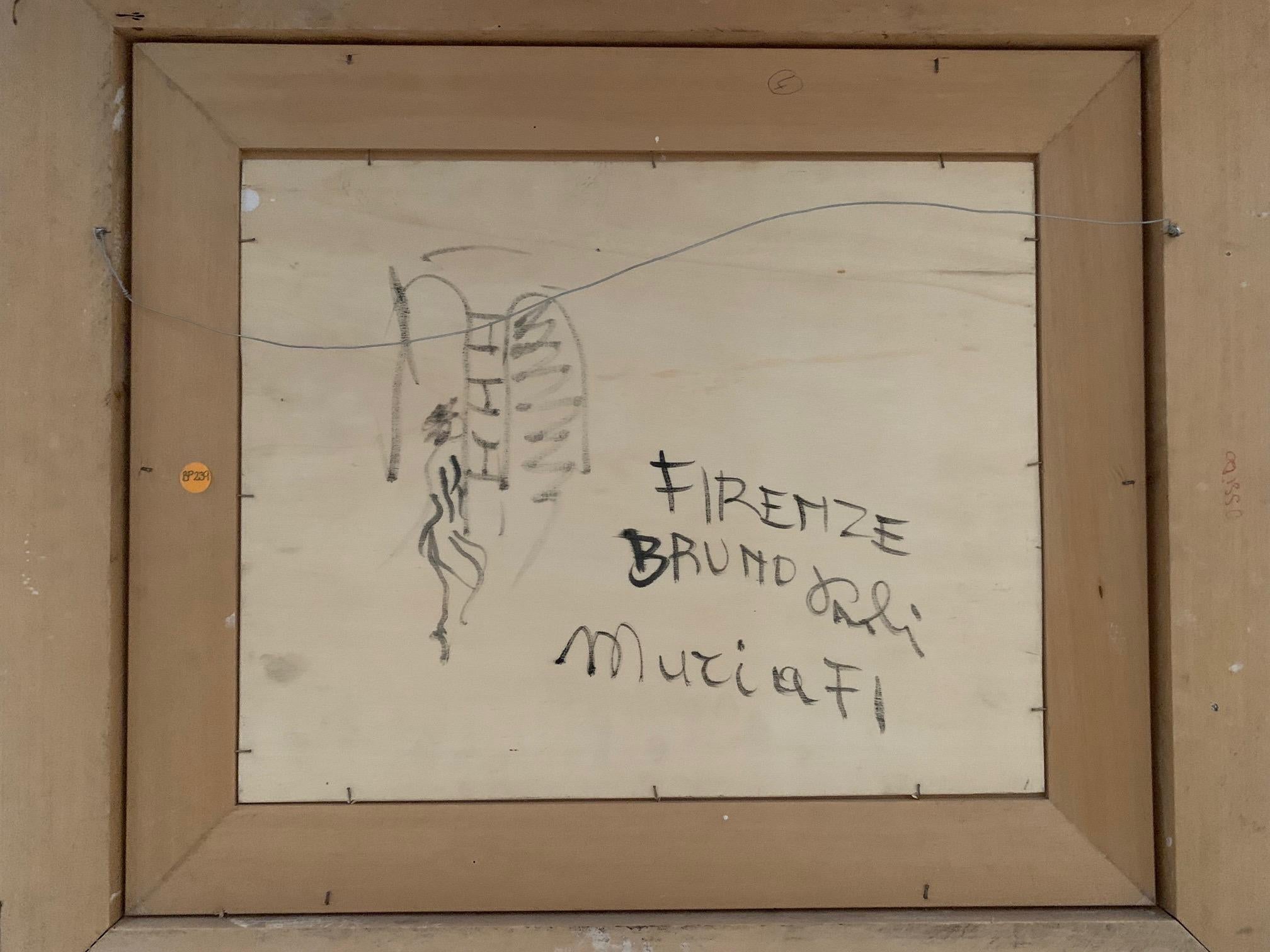 Wandbilder in Florenz von Bruno Paoli – Figuratives Gemälde im Angebot 5