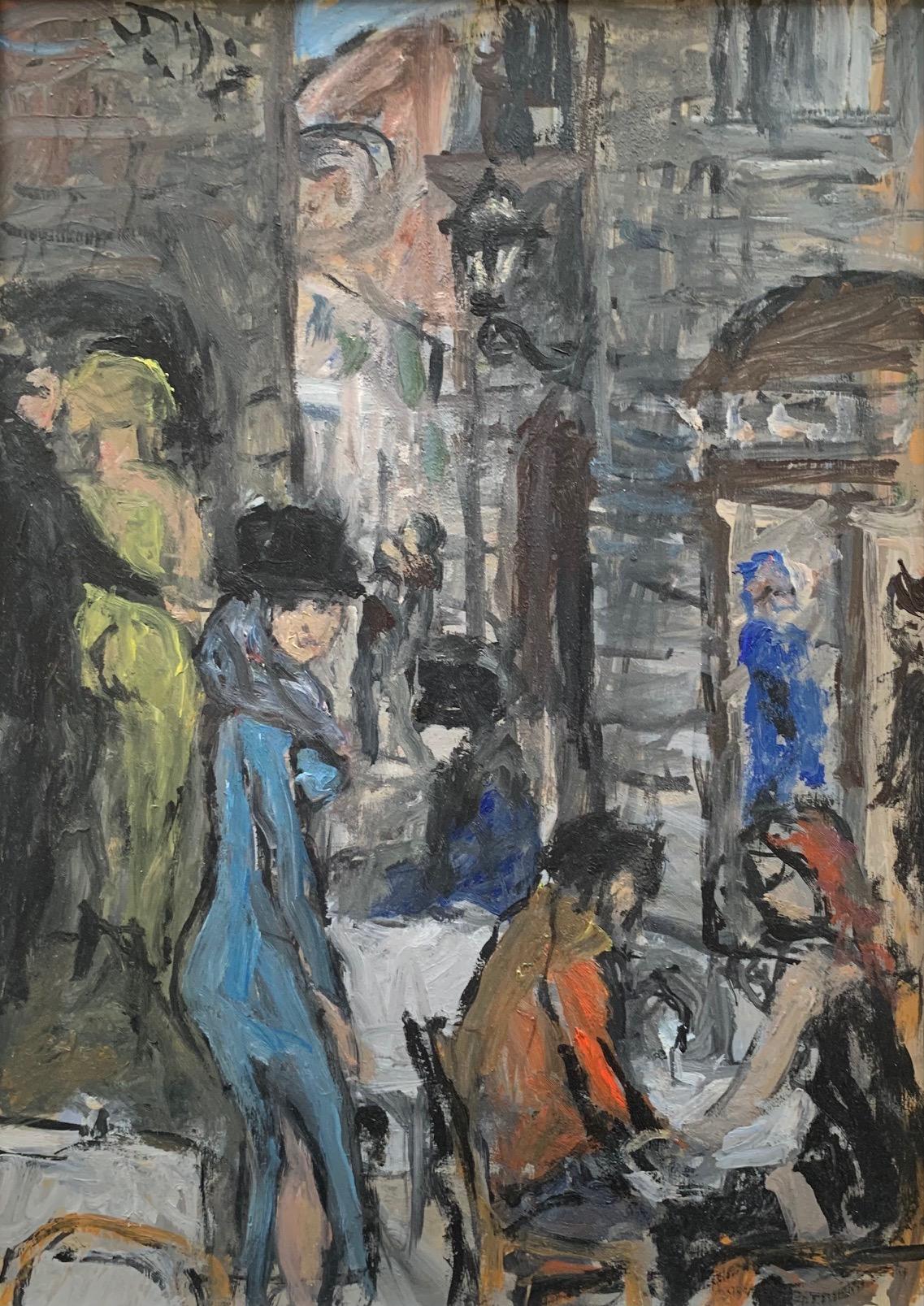 Wandbilder in Florenz von Bruno Paoli – Figuratives Gemälde