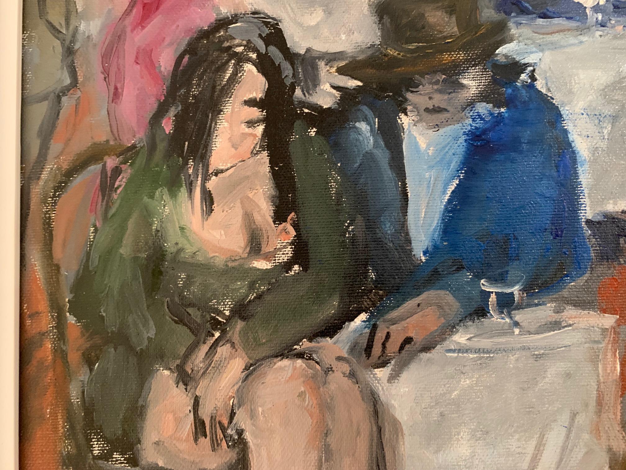 White Table By Bruno Paoli - Figurative Painting For Sale 4