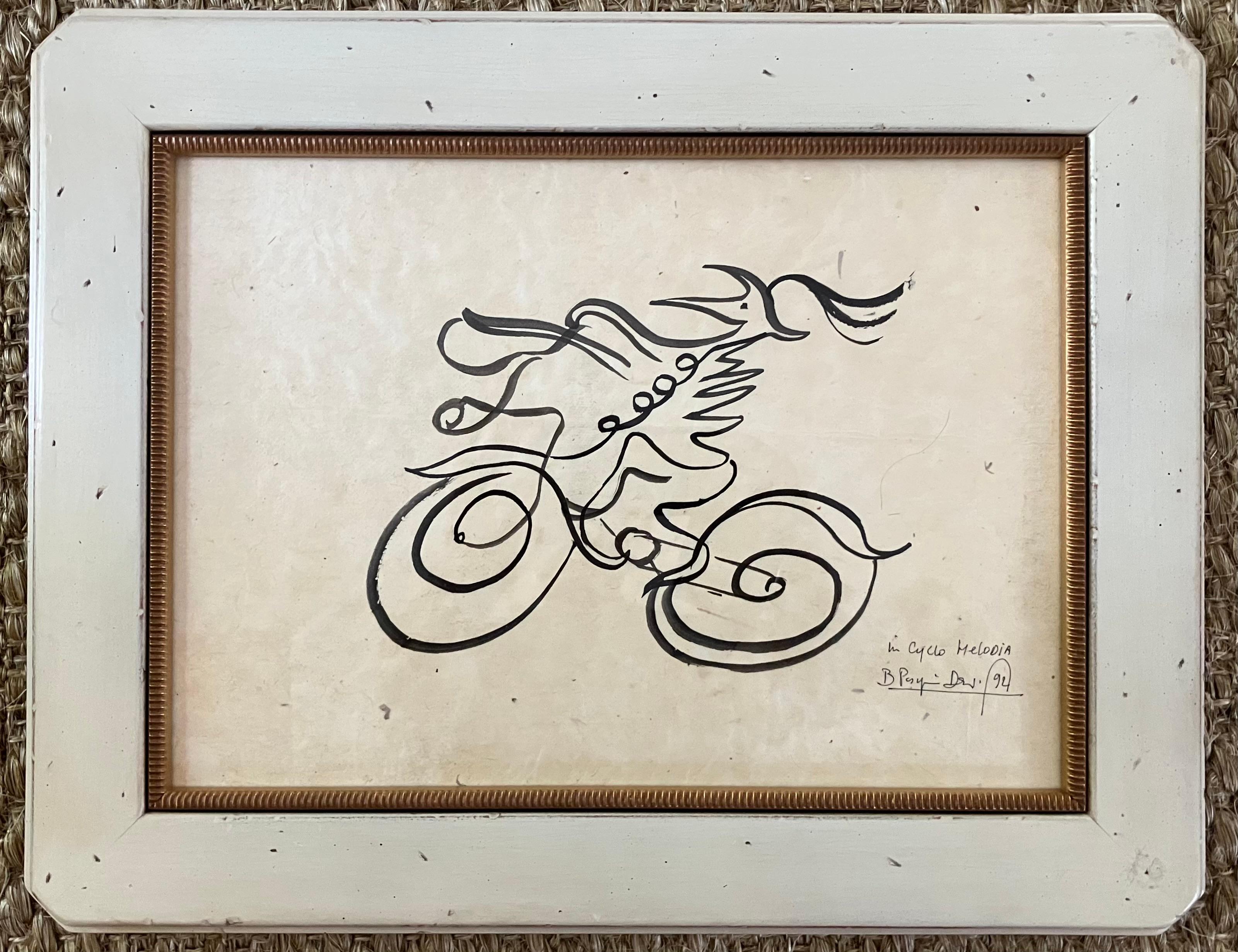 Bruno Pasquiier Desvignes (1930-  ) Dans Cyclo Melodia, 1992 Bon état - En vente à New York, NY