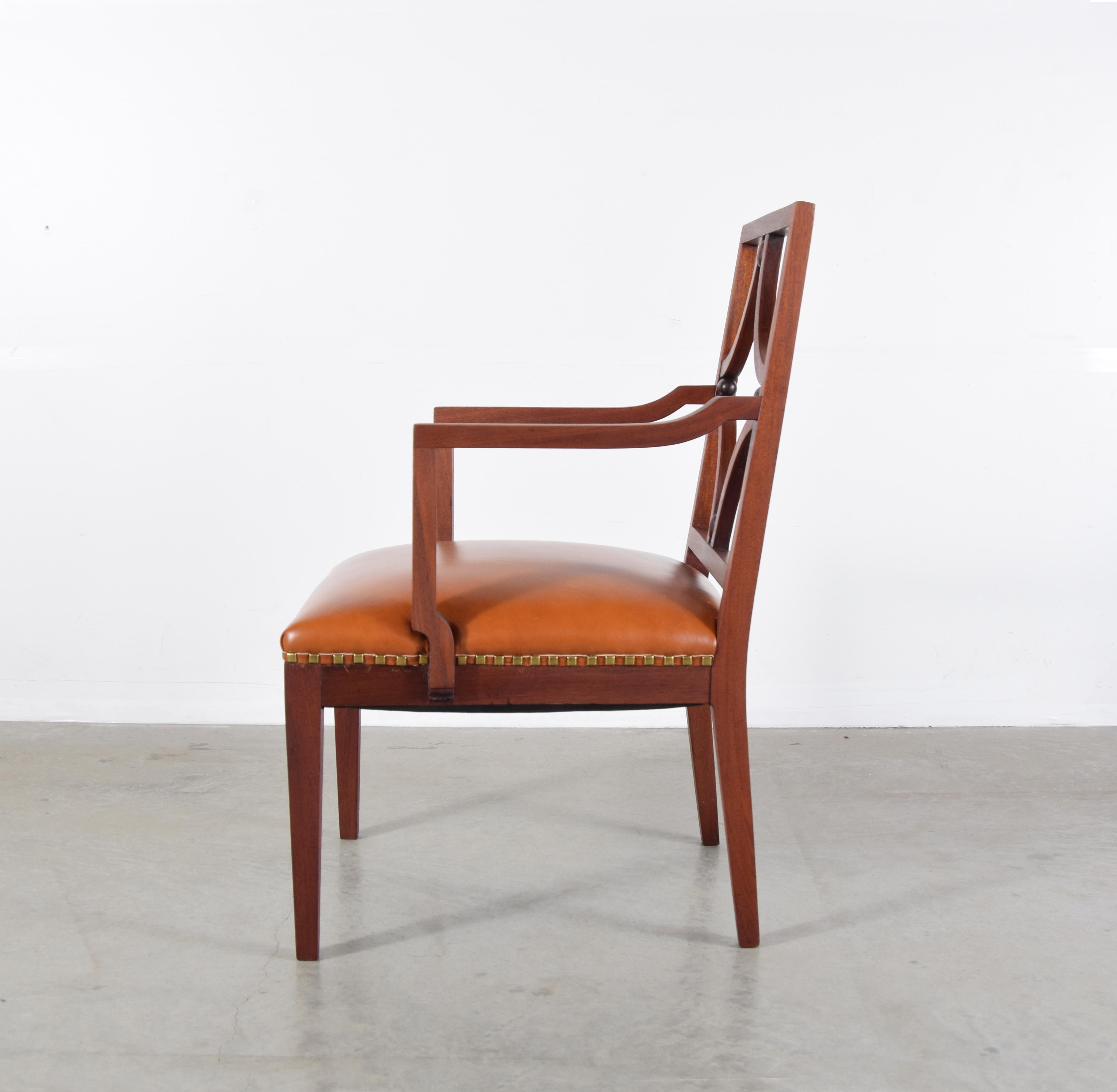 Bruno Paul Armchair, circa 1910 In Good Condition In Providence, RI