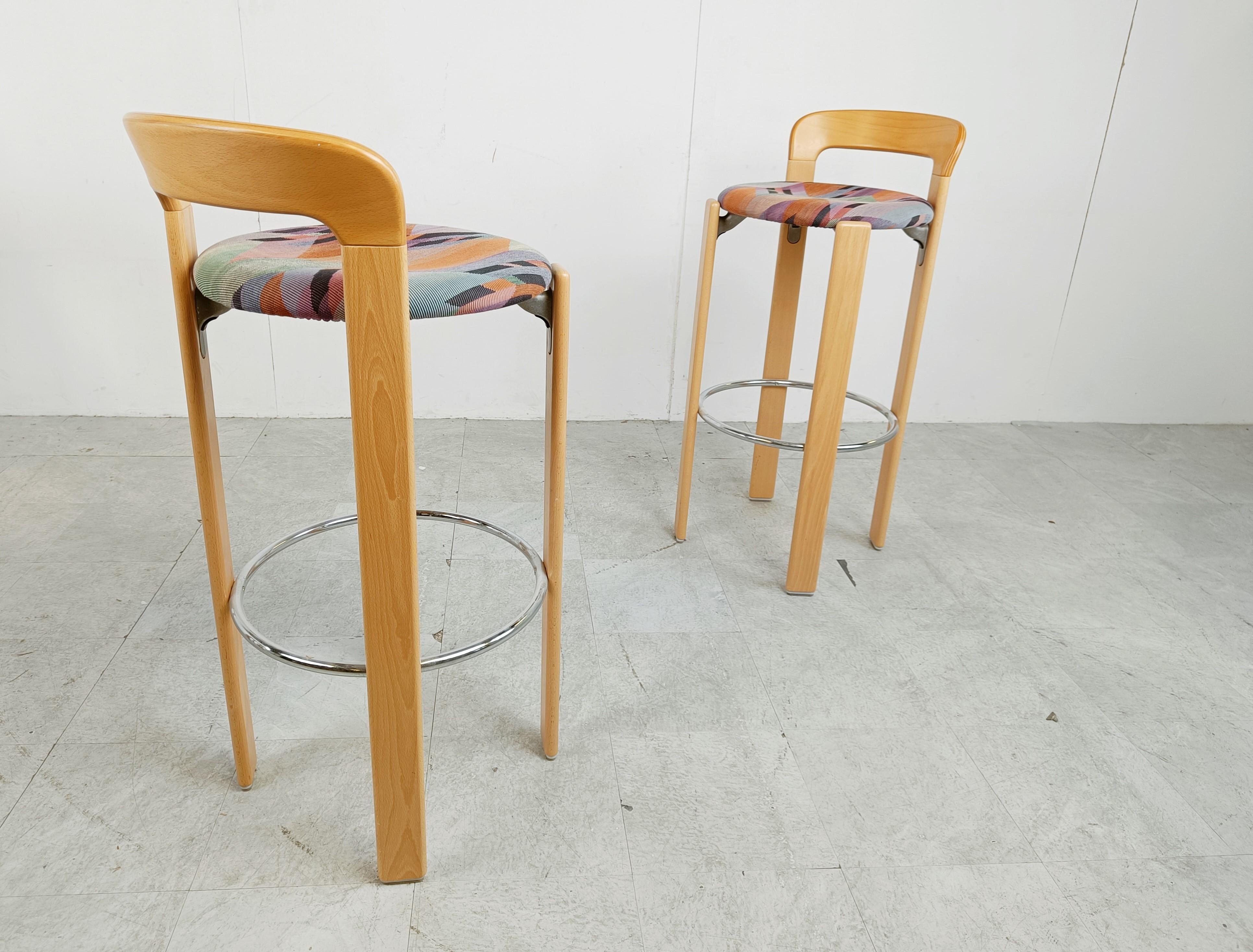 Bruno Rey bar stools for Kush & Co, set of 5 In Excellent Condition In HEVERLEE, BE
