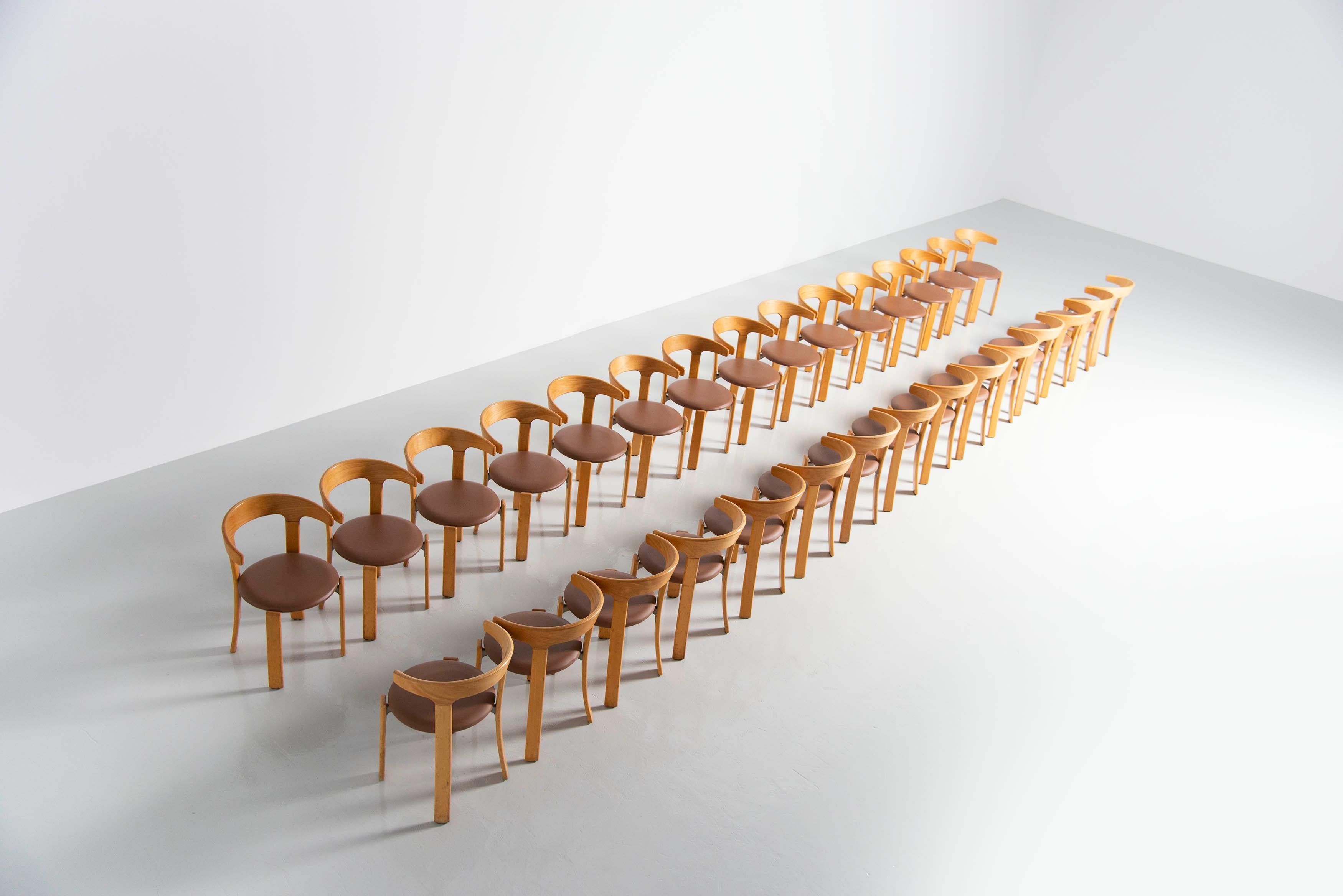 Late 20th Century Bruno Rey Bull Horn Chairs Kusch & Co Germany, 1971