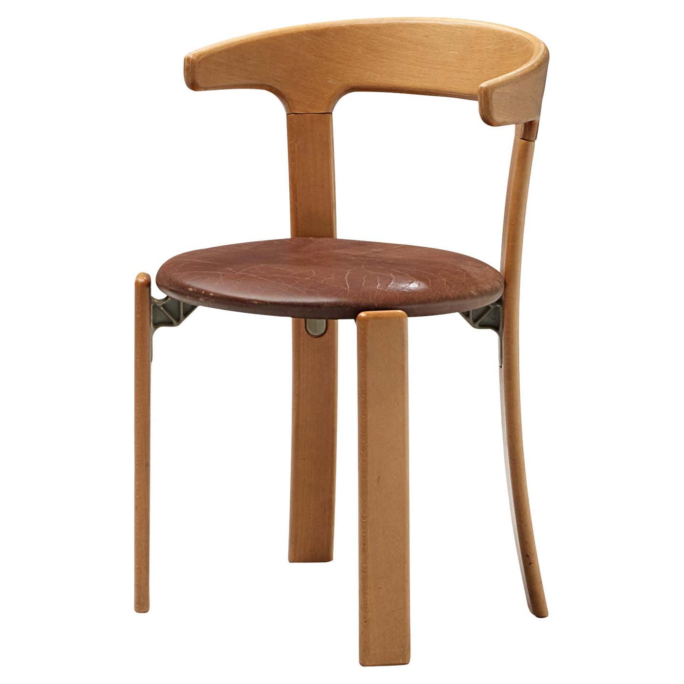 Bruno Rey Chair in Brown Leather For Sale at 1stDibs