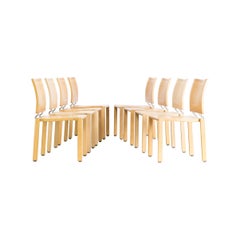 Bruno Rey & Charles Polin “Quadro W” Dining Chair for Dietiker, Set of 8