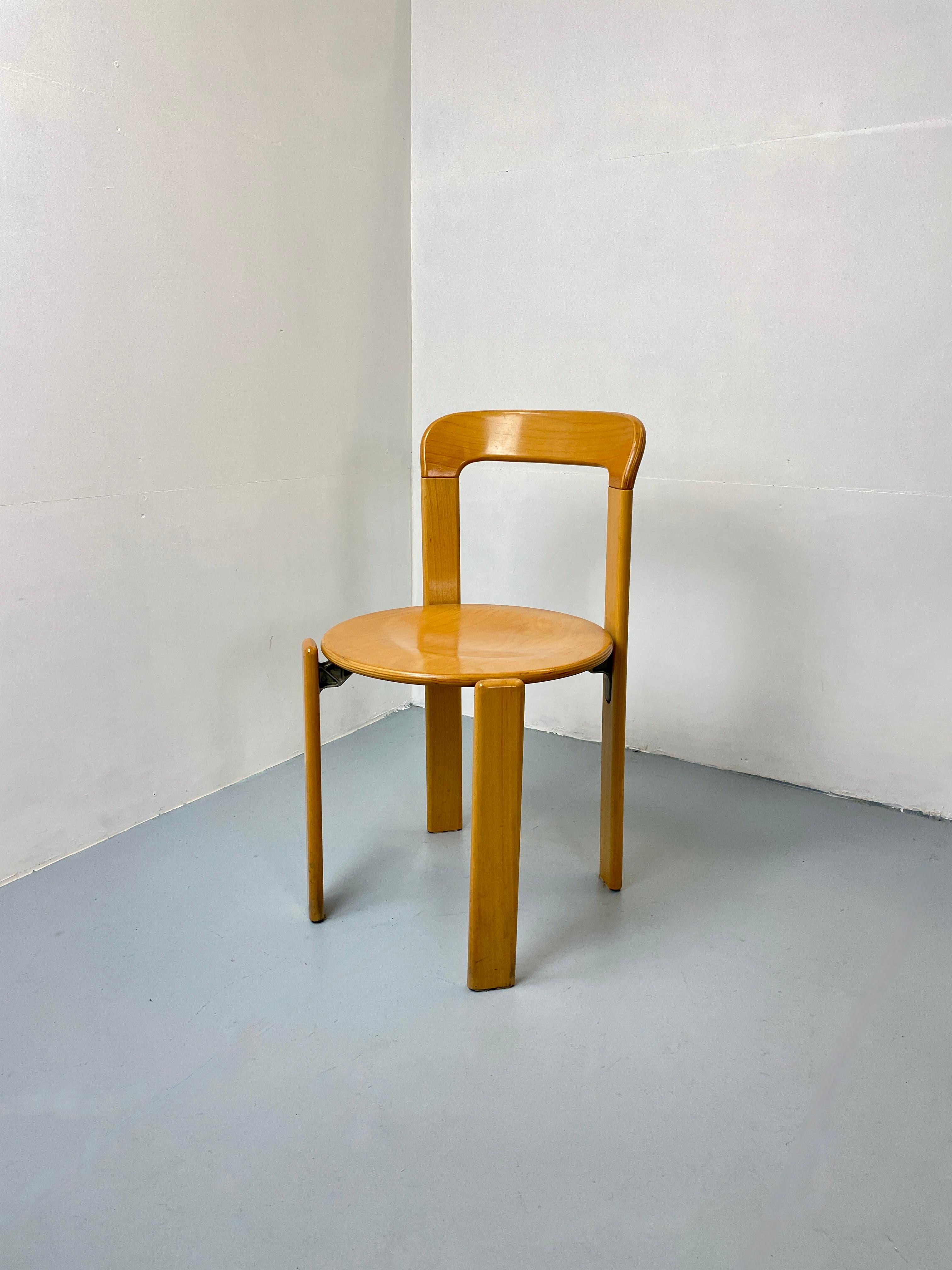 Postmoderner Vintage-Stuhl aus Buchenholz von Bruno Rey Dietiker, Schweiz 2