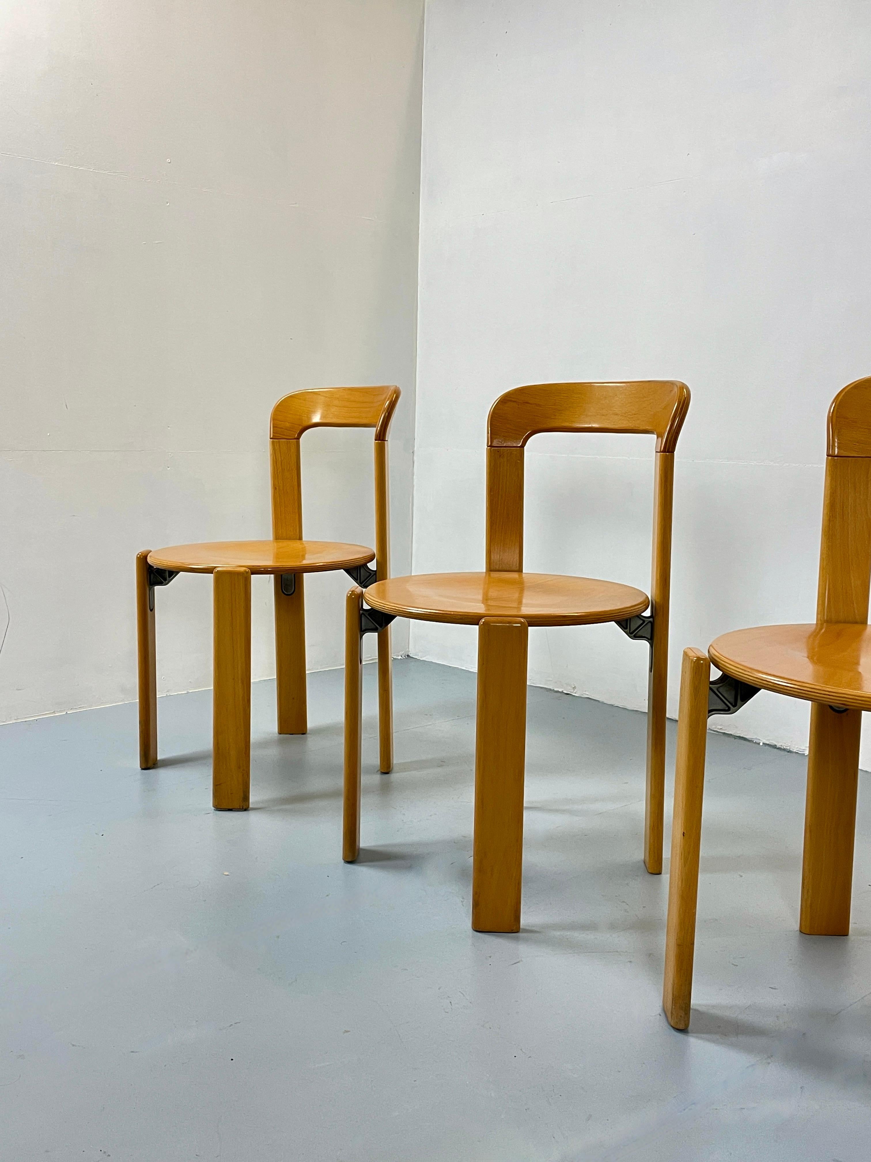 Postmoderner Vintage-Stuhl aus Buchenholz von Bruno Rey Dietiker, Schweiz im Zustand „Gut“ in Alsdorf, NW
