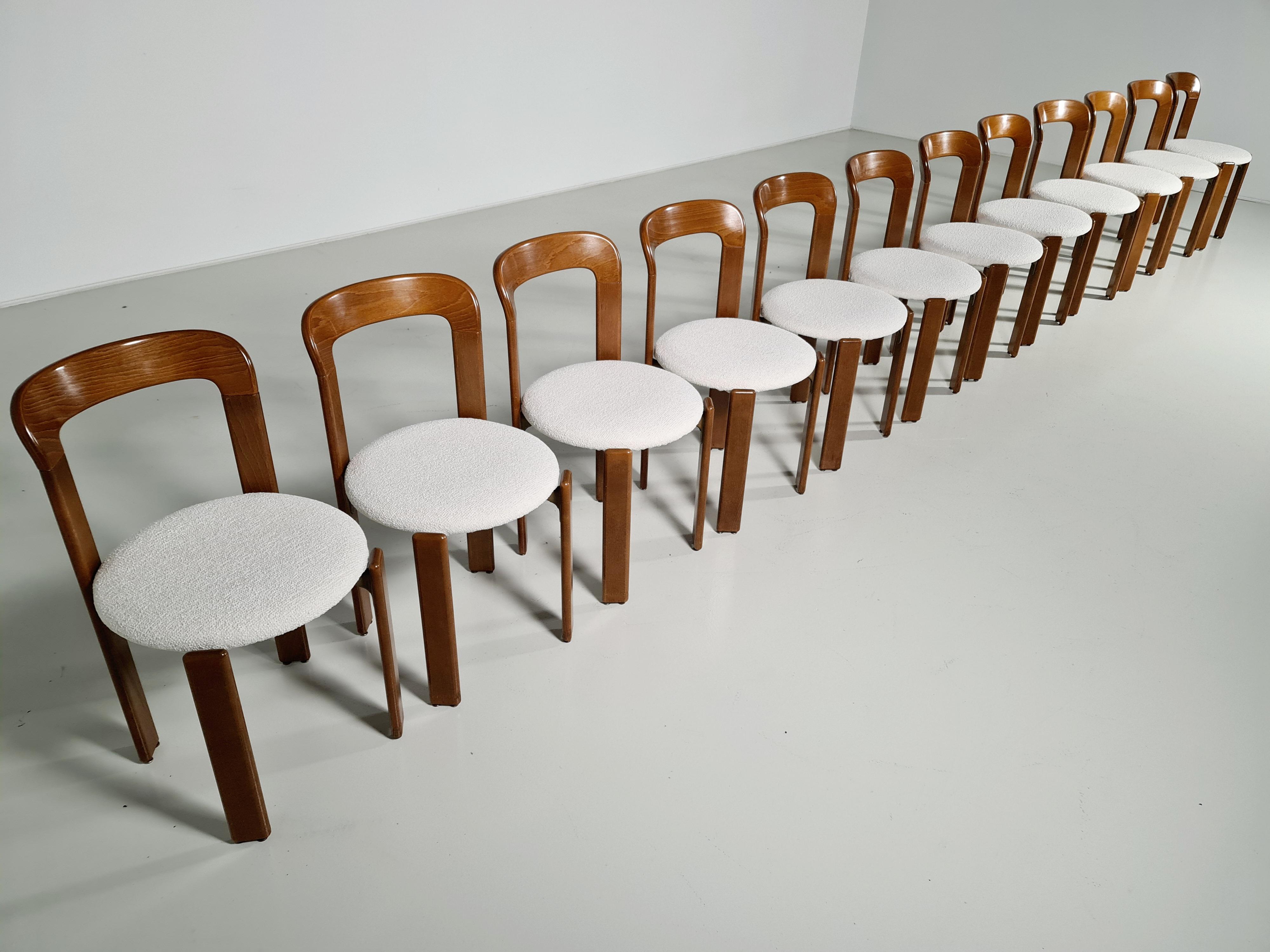 Bruno Rey Dining Chairs for Dietiker, 1970s In Excellent Condition In amstelveen, NL