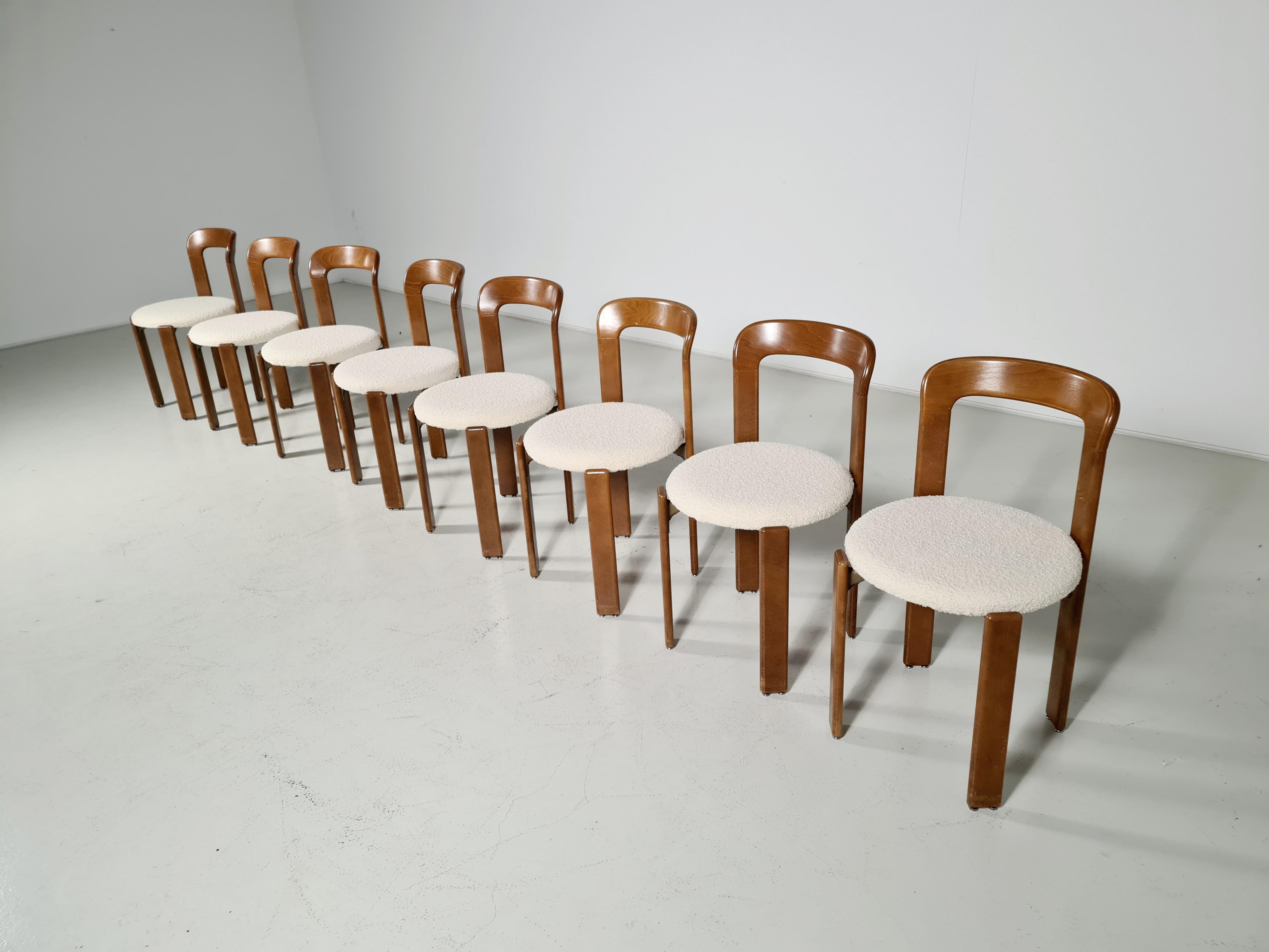 Bruno Rey Dining Chairs for Dietiker, 1970s In Good Condition In amstelveen, NL