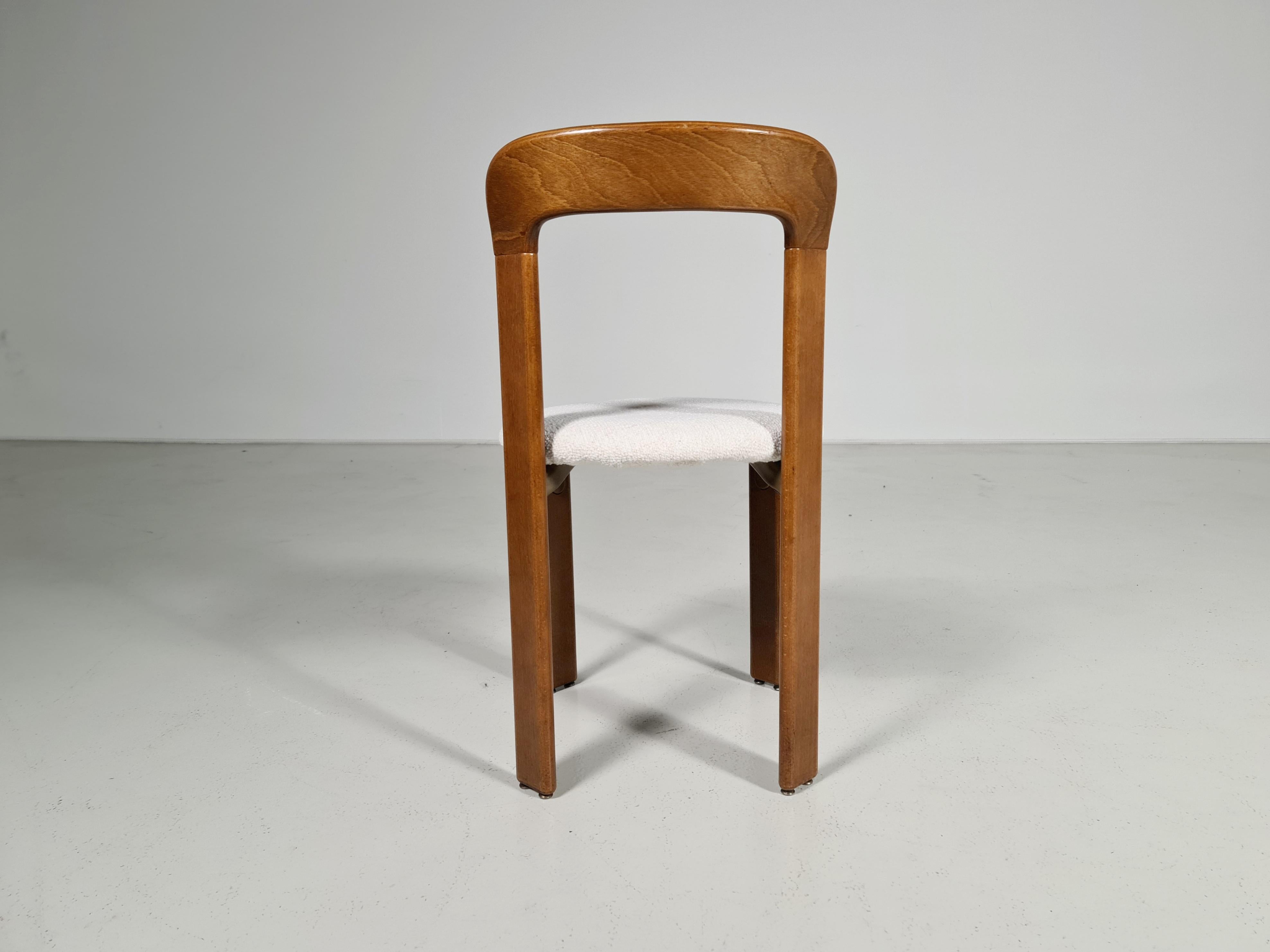 Bouclé Bruno Rey Dining Chairs for Dietiker, 1970s