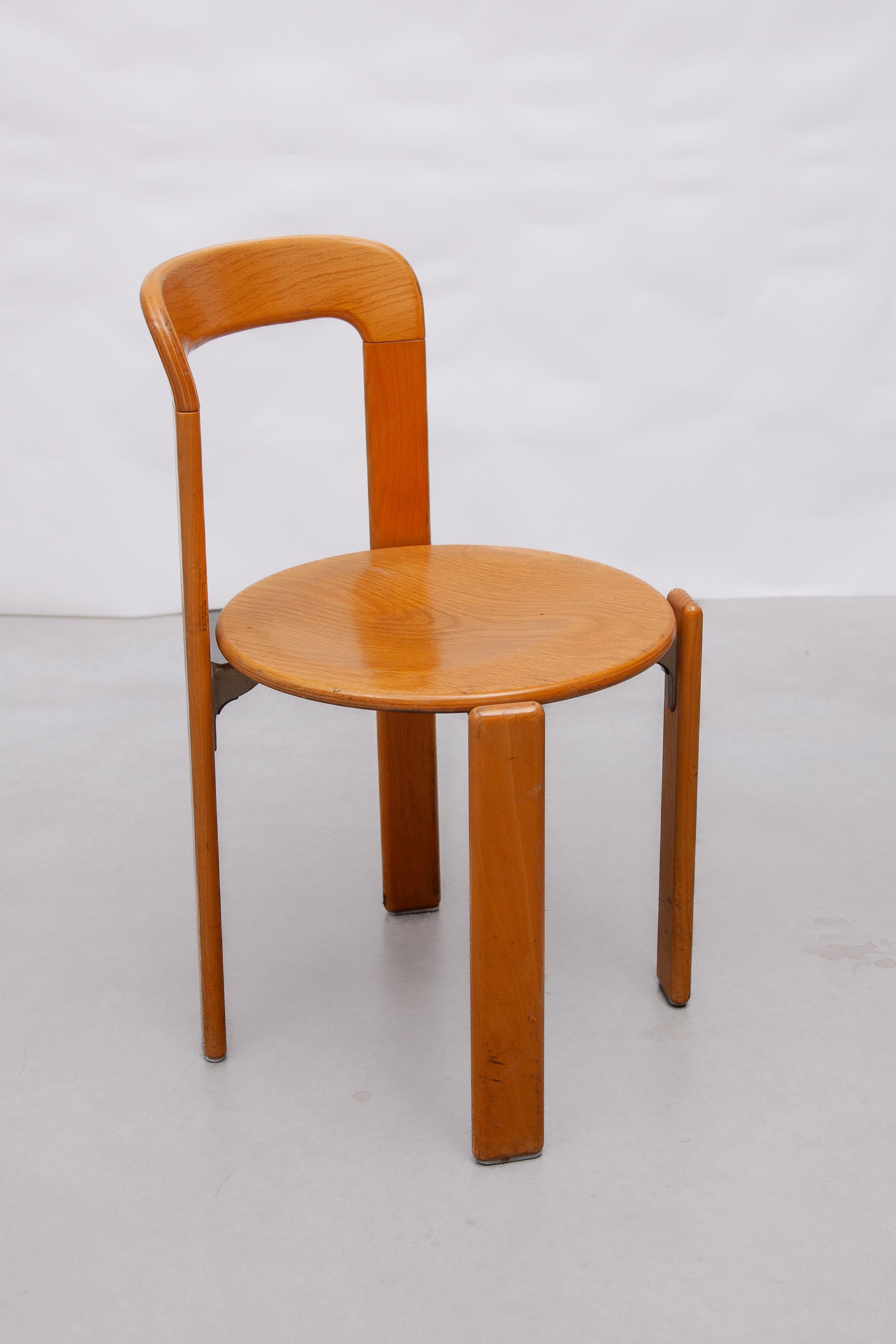 Bruno Rey for Kush and Co, 1971, ICONIC Dining Room Chair, Model 3300 For Sale 2
