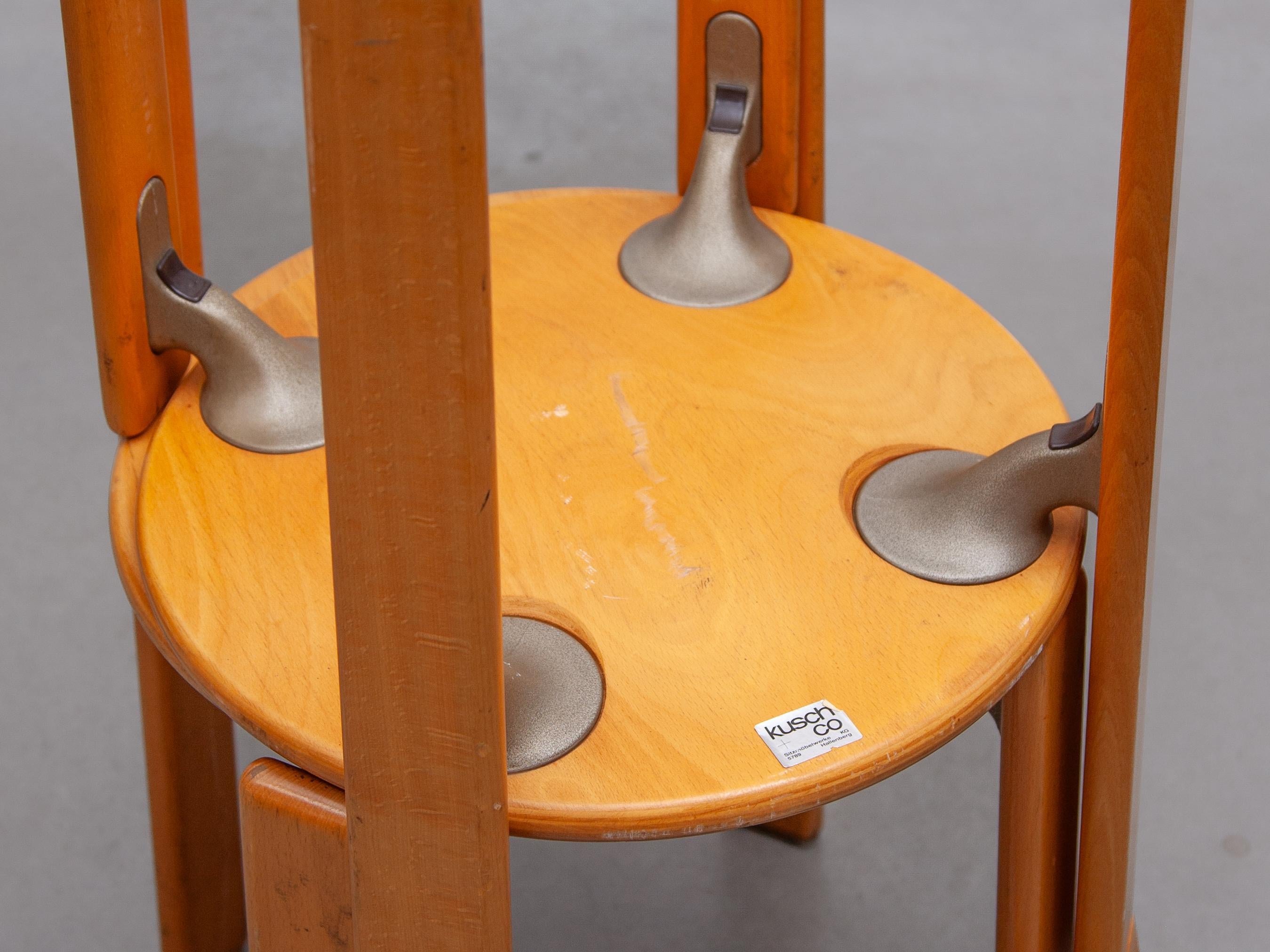 Bruno Rey for Kush and Co, 1971, ICONIC Dining Room Chair, Model 3300 For Sale 4