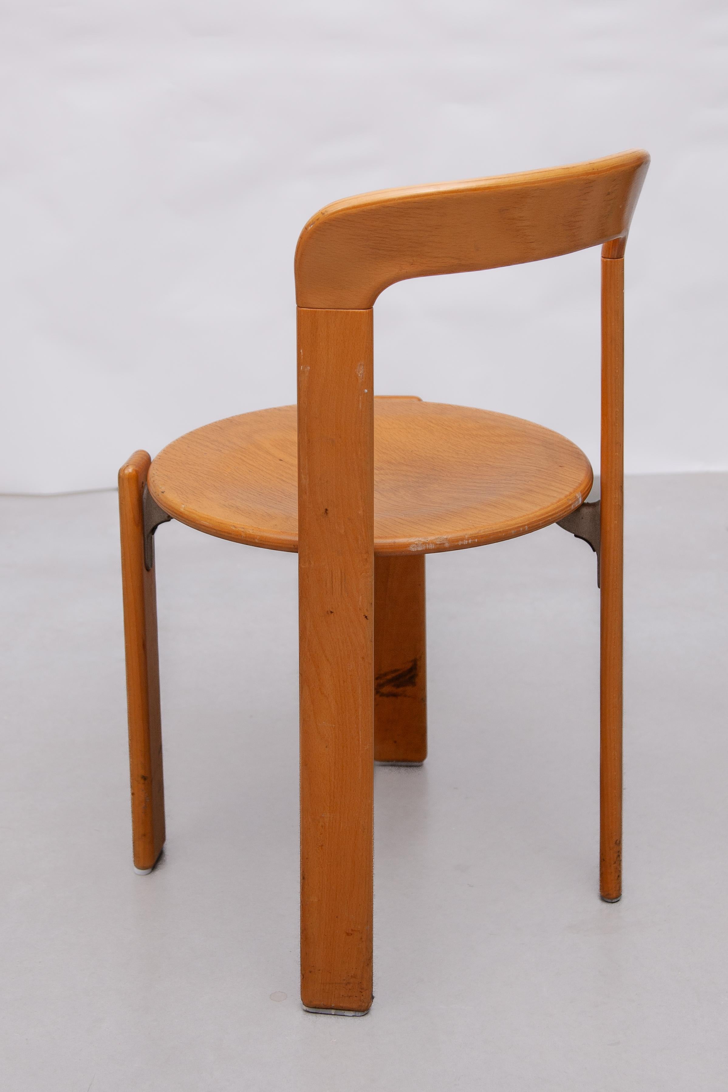 Bruno Rey for Kush and Co, 1971, ICONIC Dining Room Chair, Model 3300 In Good Condition For Sale In Antwerp, BE
