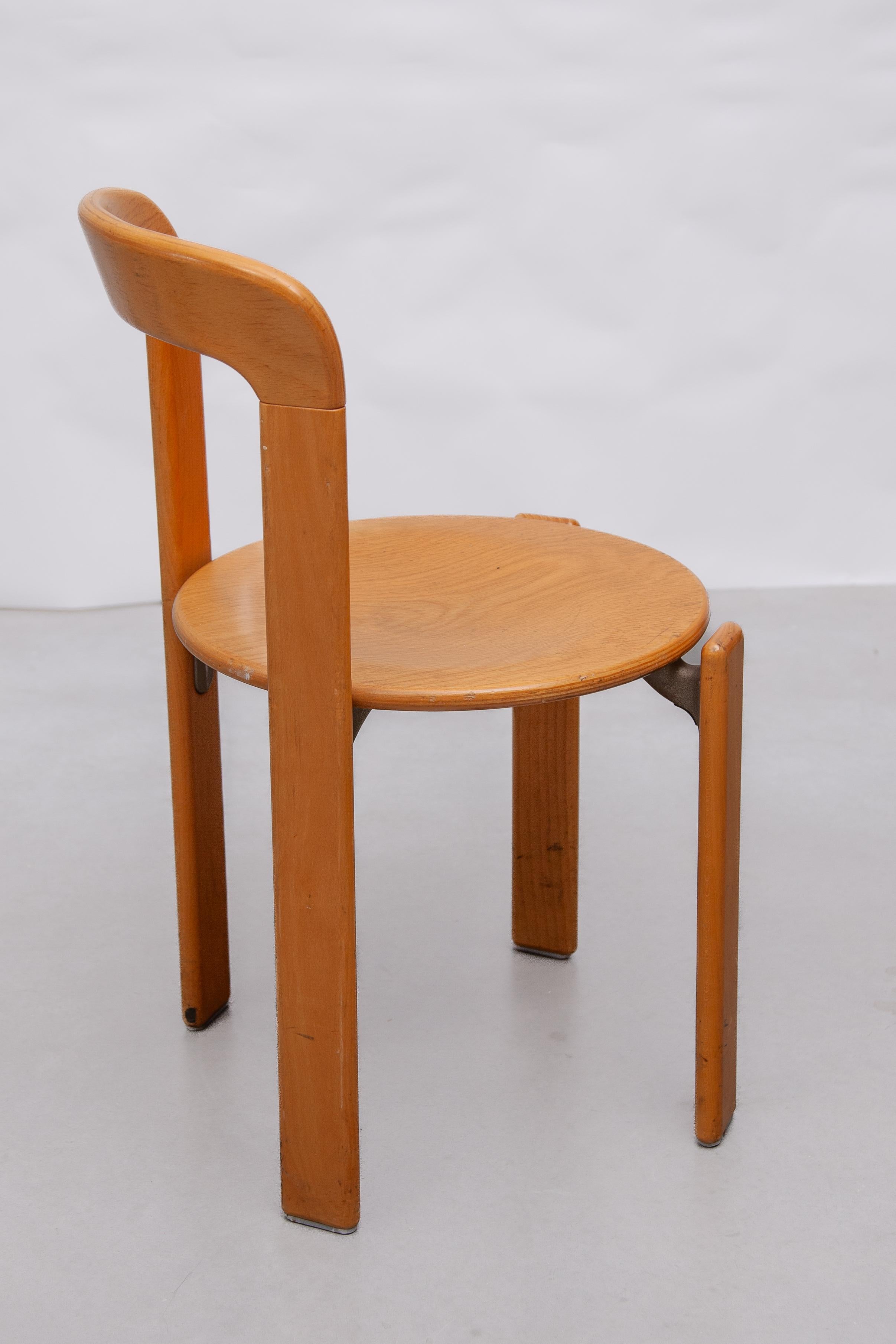 Bruno Rey for Kush and Co, 1971, ICONIC Dining Room Chair, Model 3300 For Sale 1