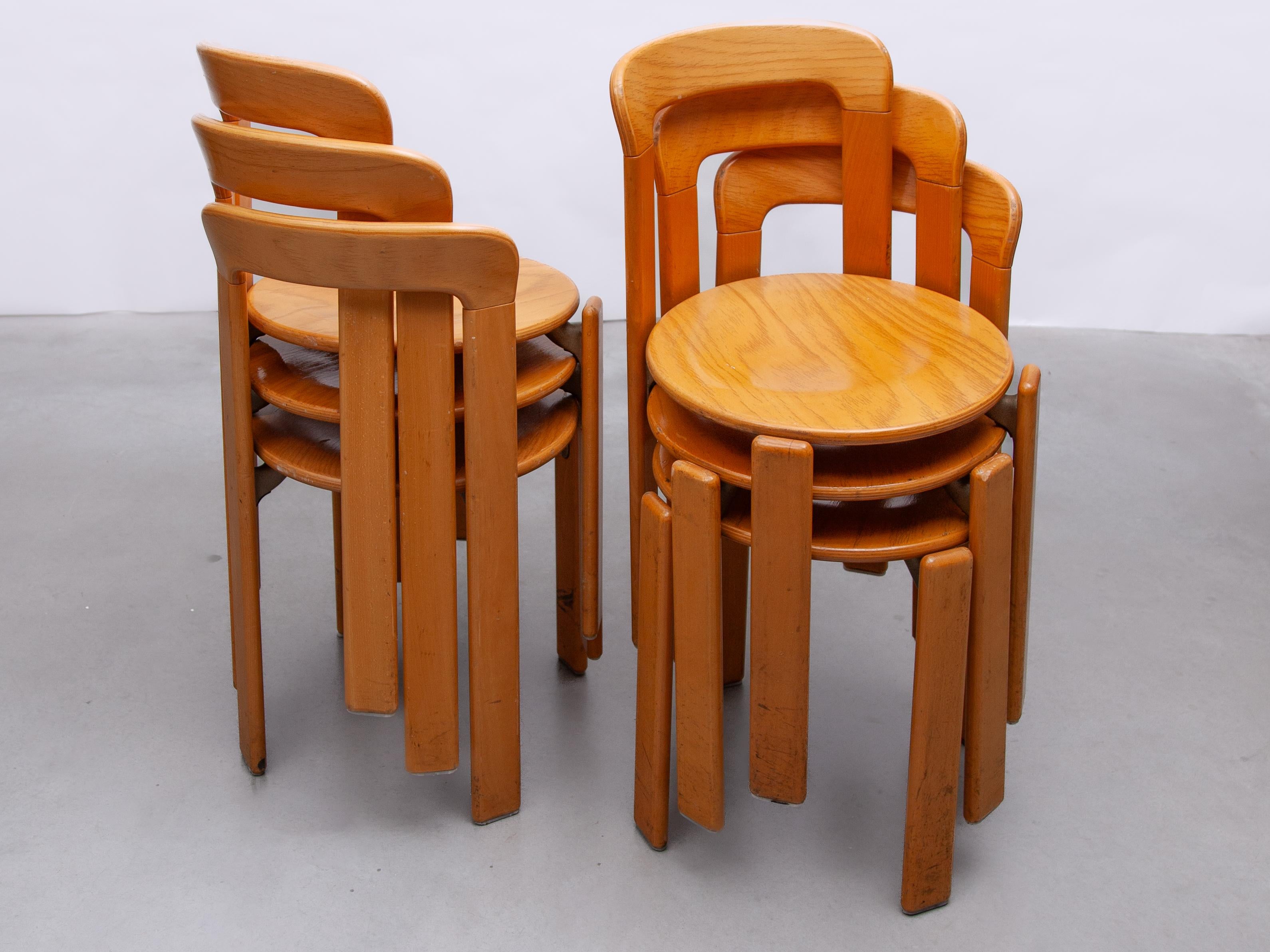 Chaises empilables Bruno Rey conçues par Kush & Co, Allemagne, 1971, modèle 3300 en vente 5