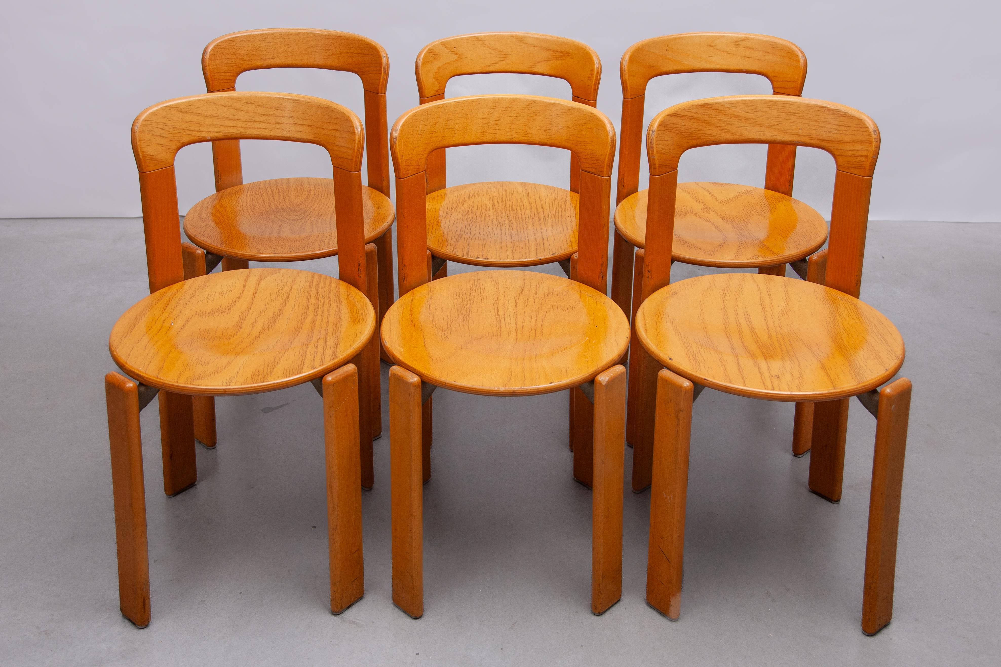 Chaises empilables Bruno Rey conçues par Kush & Co, Allemagne, 1971, modèle 3300 en vente 6