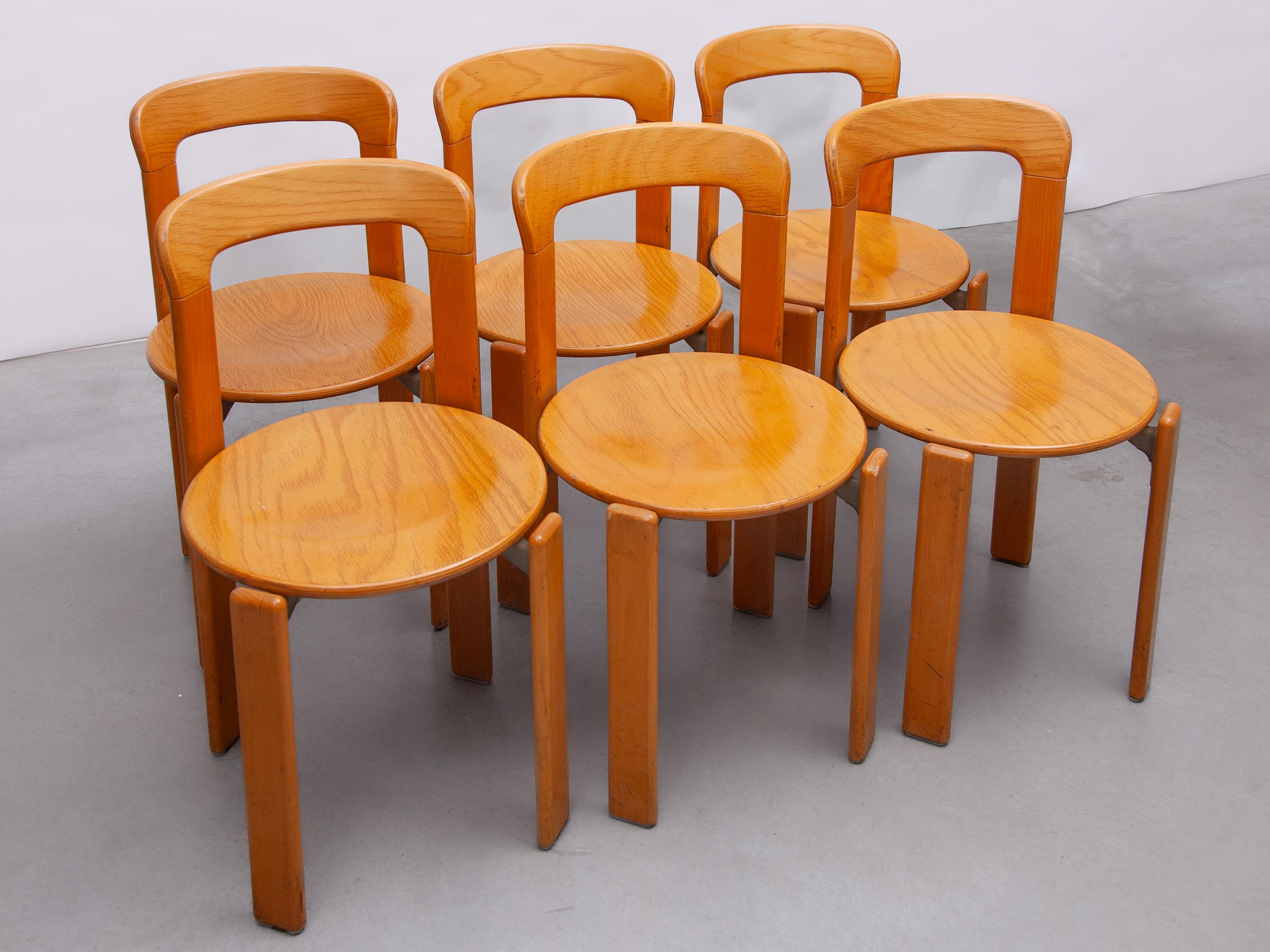 Chaises empilables Bruno Rey conçues par Kush & Co, Allemagne, 1971, modèle 3300 en vente 7