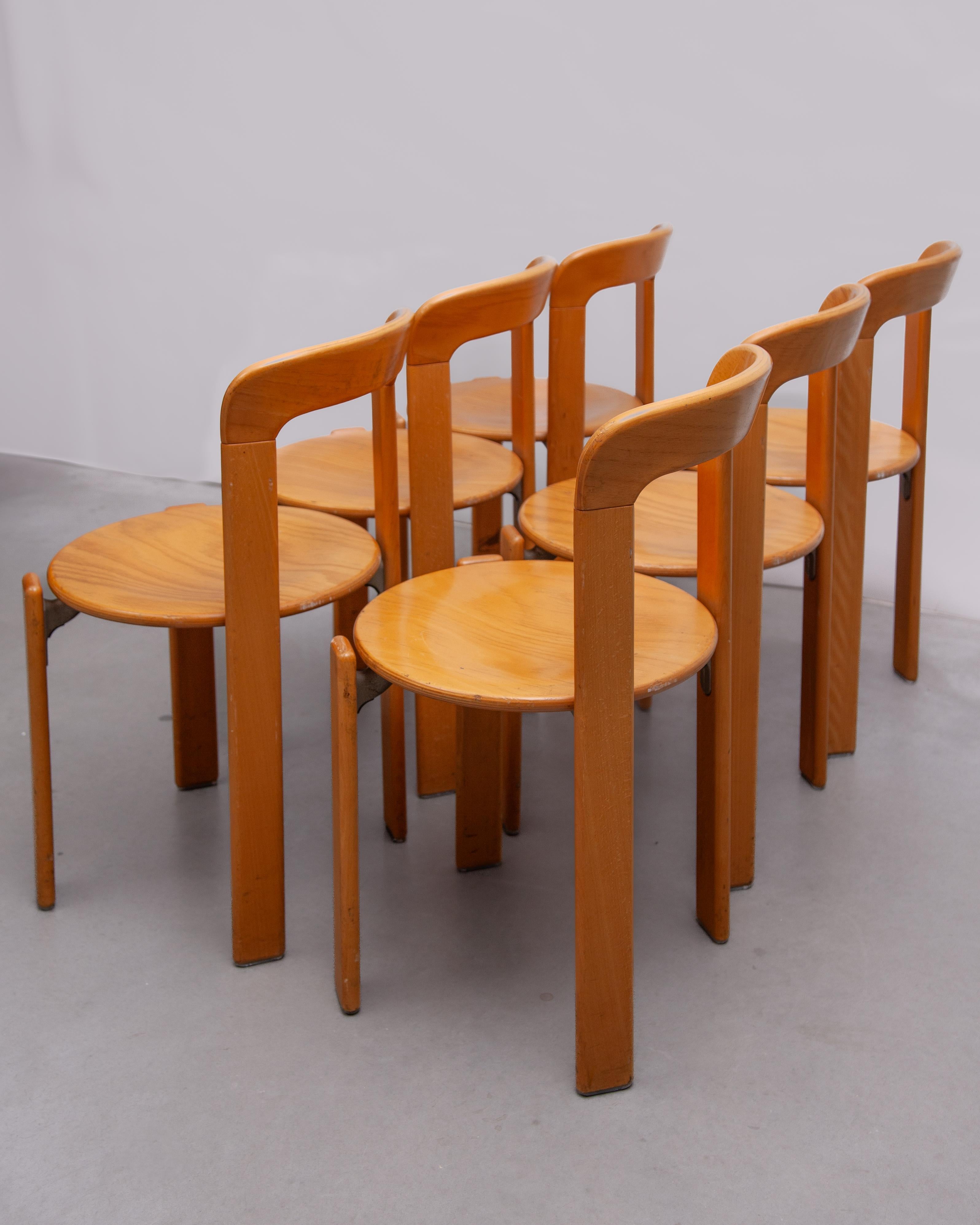 Chaises empilables Bruno Rey conçues par Kush & Co, Allemagne, 1971, modèle 3300 en vente 9