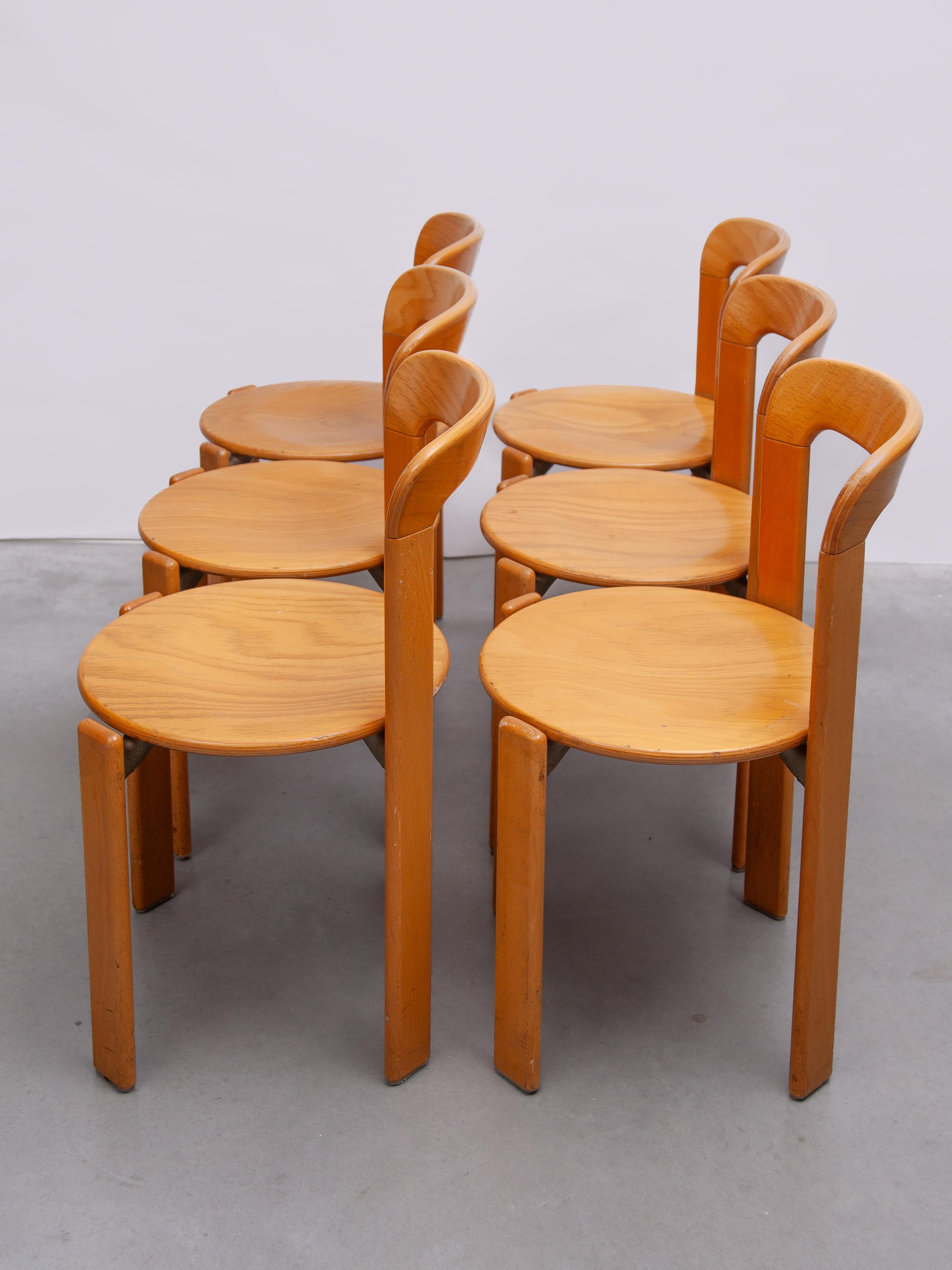 Chaises empilables Bruno Rey conçues par Kush & Co, Allemagne, 1971, modèle 3300 en vente 11