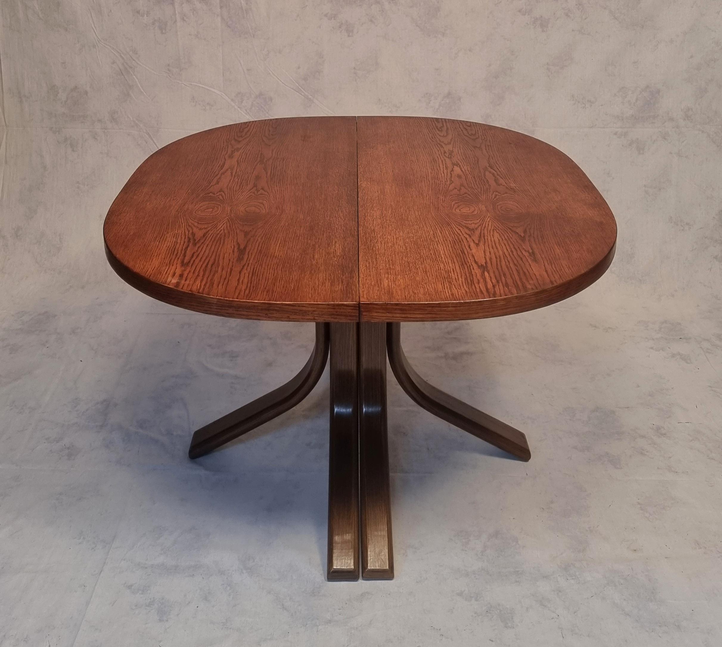 Late 20th Century Bruno Rey Table For Dietiker By Atelier Stuhl Aus Stein Am Rhein - Oak - Ca 1970
