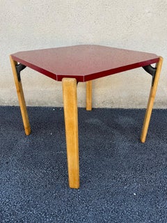 Bruno Rey Table in Red Formica for Dietiker, 1970s