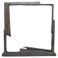 Bruno Romeda Abstract Square "Untitled" Sculpture in Bronze, 1997