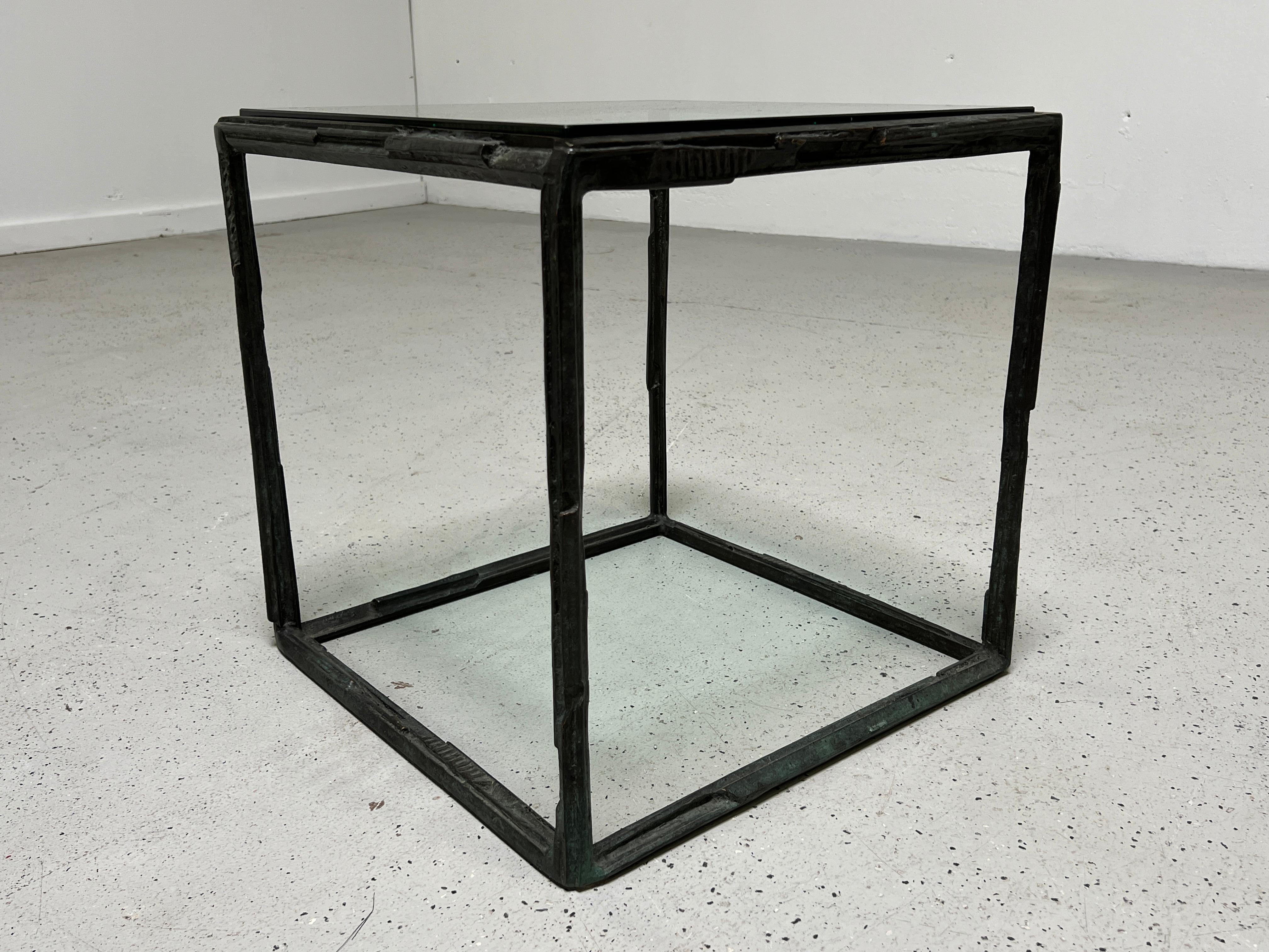 Bruno Romeda Bronze Side Table For Sale 14