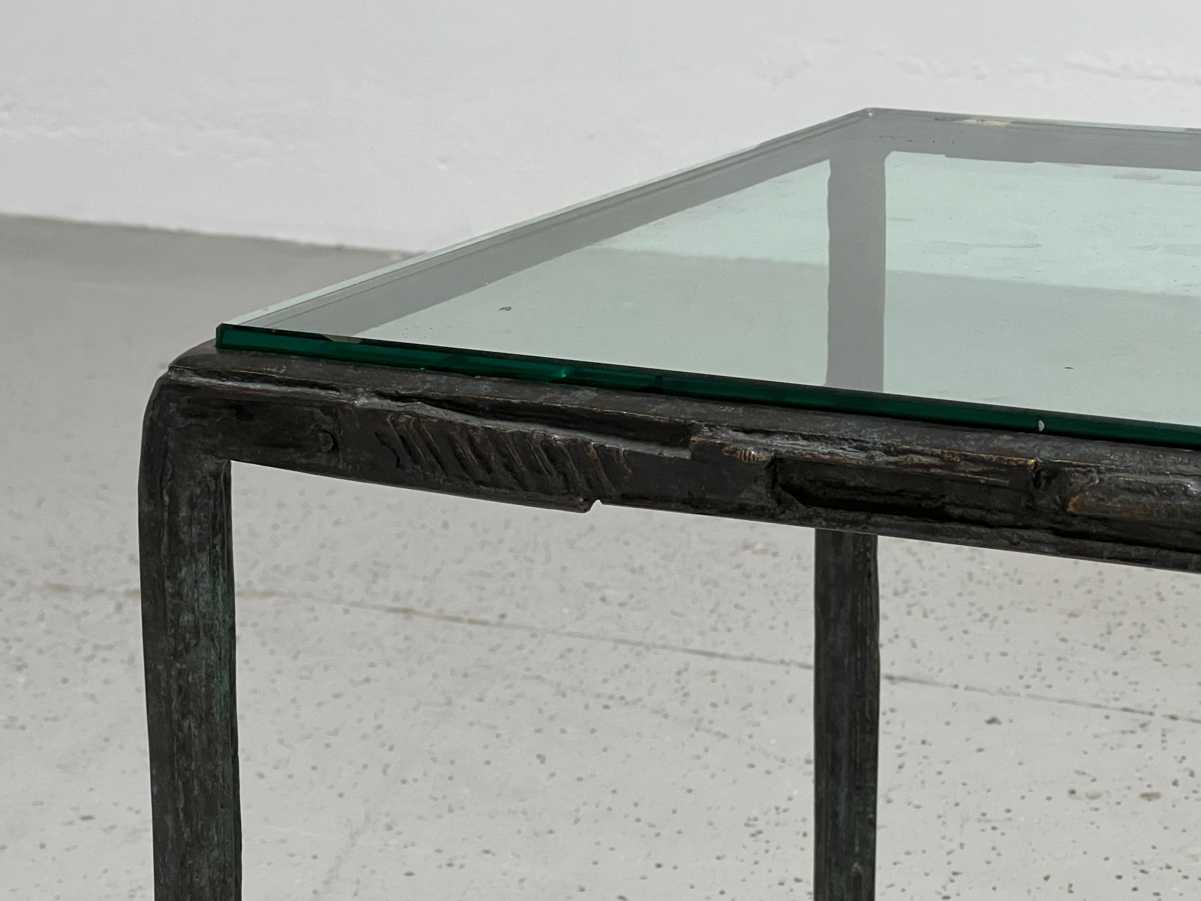 Bruno Romeda Bronze Side Table For Sale 5