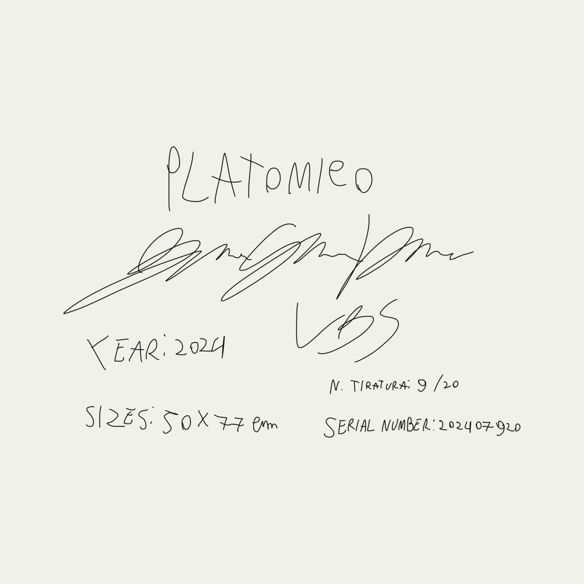 Platomico - Print by Bruno Salvatore Latella - 2024 en venta 2