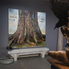 "This is Not a Tree, " Mixed Media on Canvas, 2022