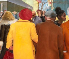 Crossroads of Time, Oil on Canvas Painting, 40x78 in, Signed, 2026