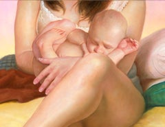 Endless Love - Mother and Child, Original Oil Painting, 2026, Signed