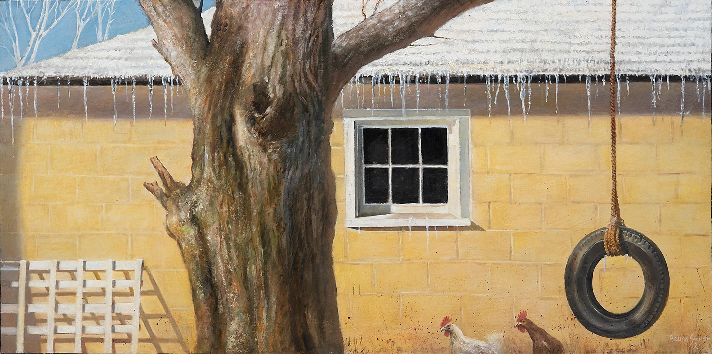 "Frozen Memories, " Oil on Canvas, 2022