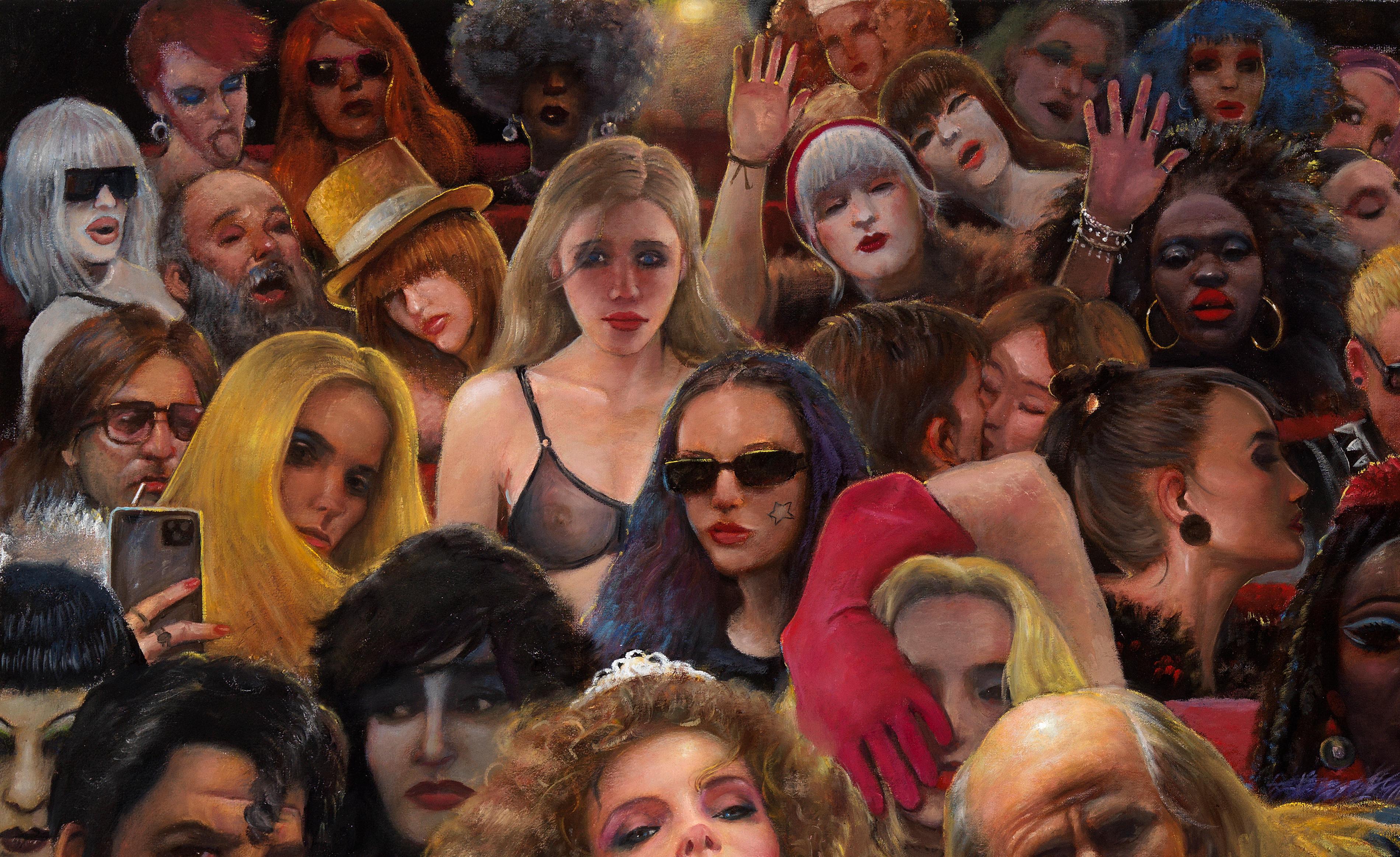 On Stage It's Okay to Be Different - An Homage to the Rocky Horror Picture Show - Contemporary Painting by Bruno Surdo