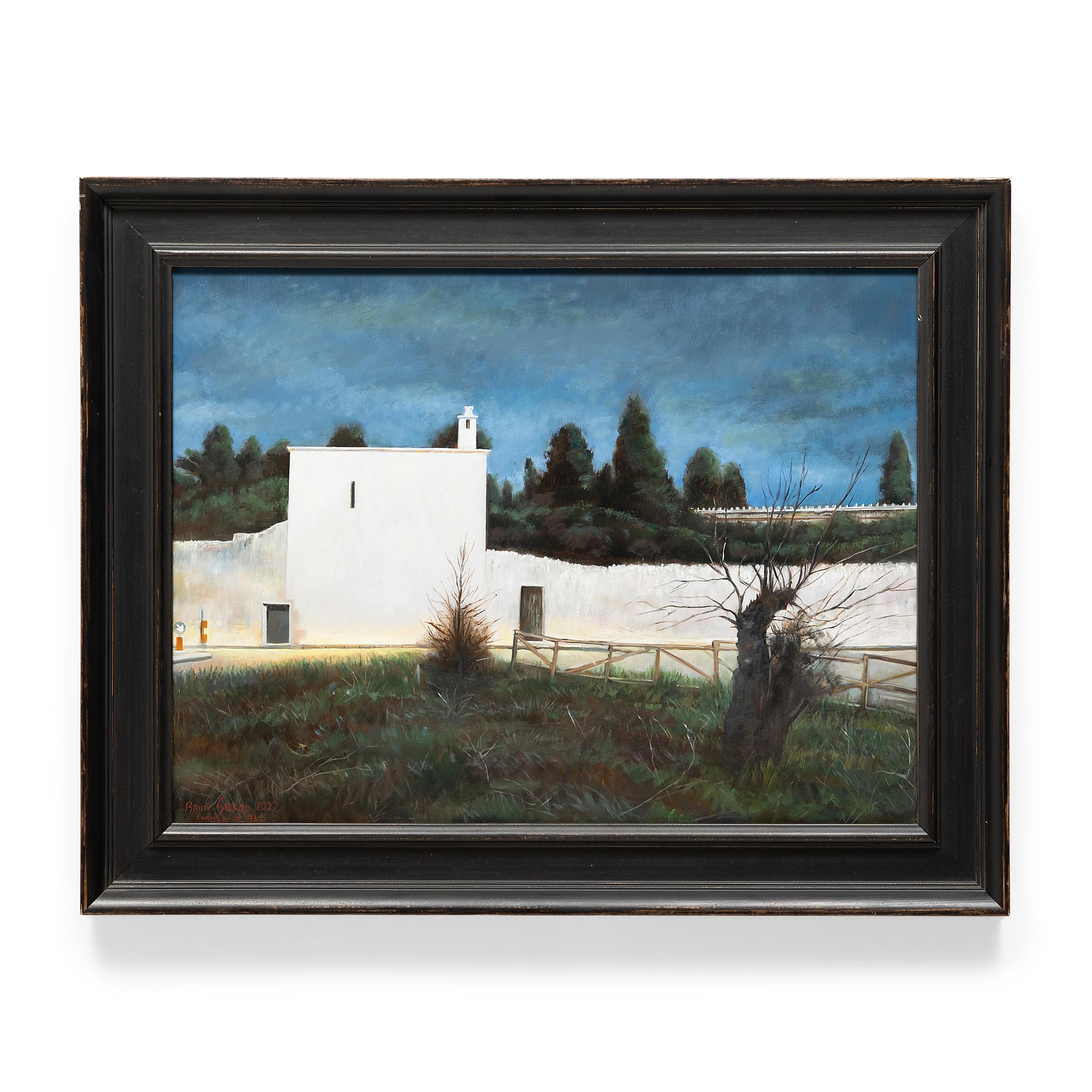« Passage to Town », huile sur panneau - Maîtres anciens Painting par Bruno Surdo