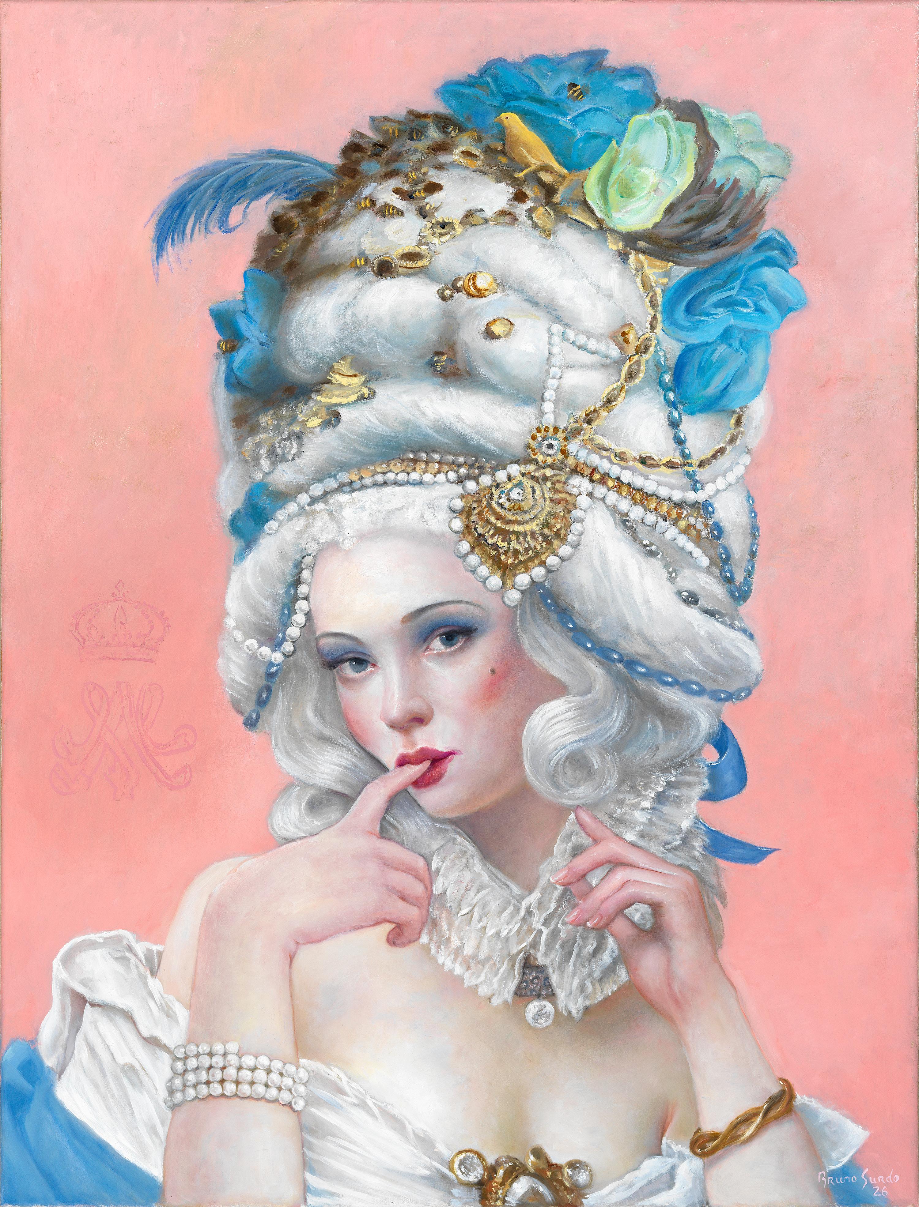 Seduction, Zeitgenössisches Ölgemälde auf Leinwand, signiert, 40x30 in