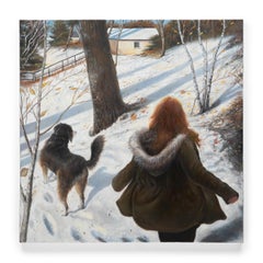 "I sussurri nell'ombra", Olio su tela