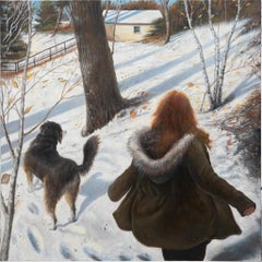 "Los susurros en las sombras", Óleo sobre lienzo