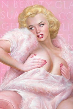 Venus of America - Portrait of Marilyn - Original painting by Bruno Surdo