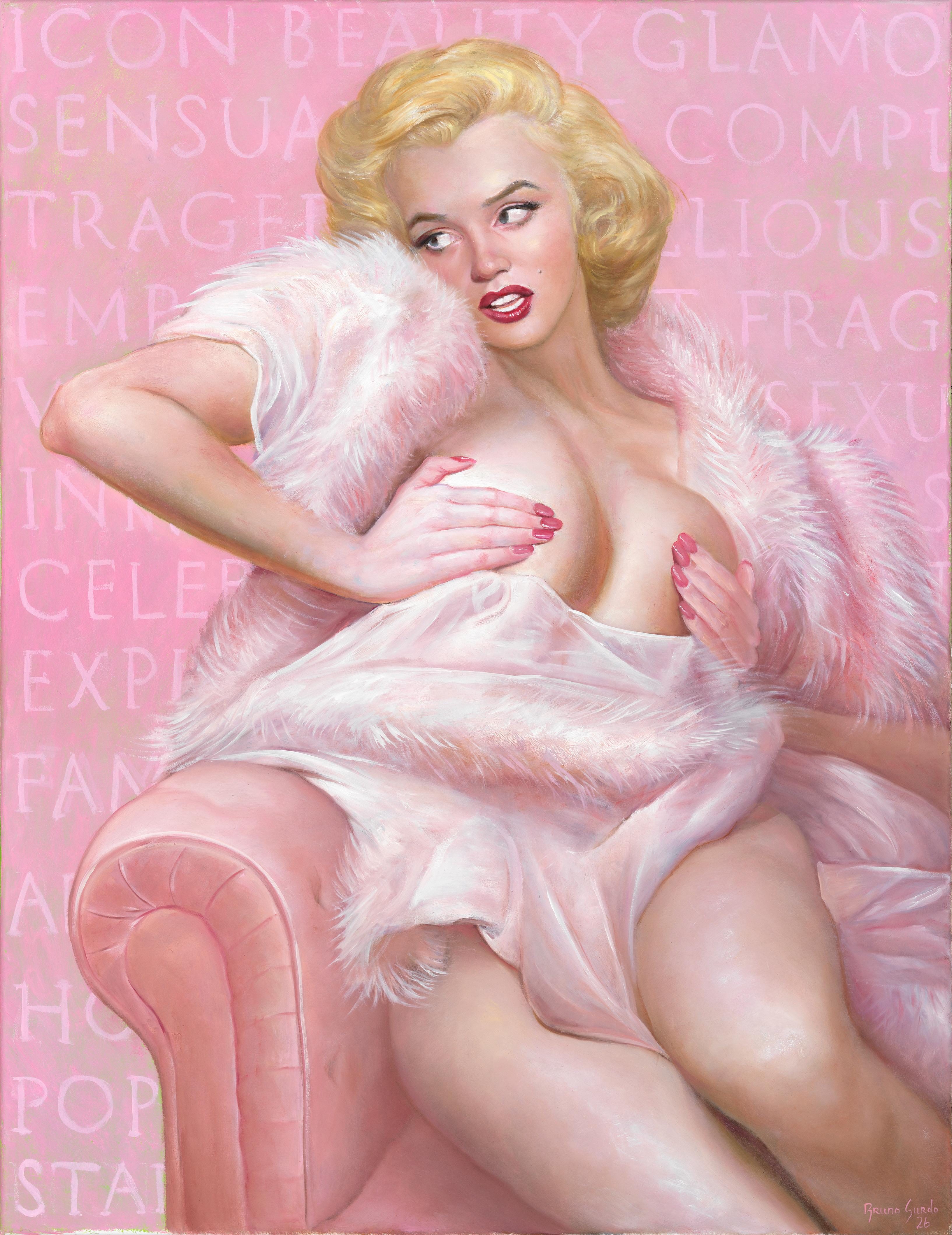 Venus de América - Retrato de Marilyn - Pintura original de Bruno Surdo