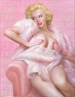 Venus of America - Portrait of Marilyn - Original painting by Bruno Surdo