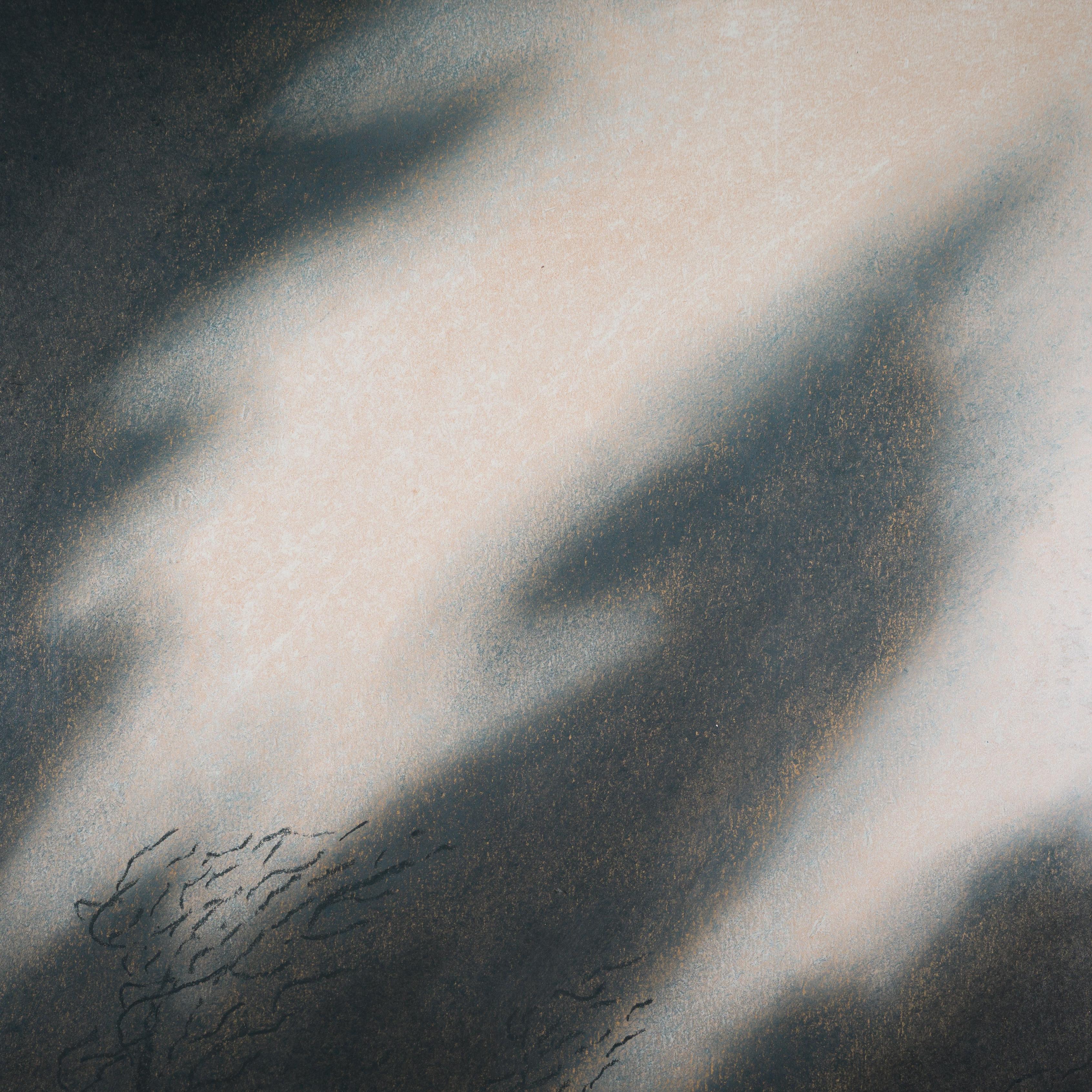 Stormig natt (Stormy Night) (1978) - Modern Painting by Bruno Wiklund
