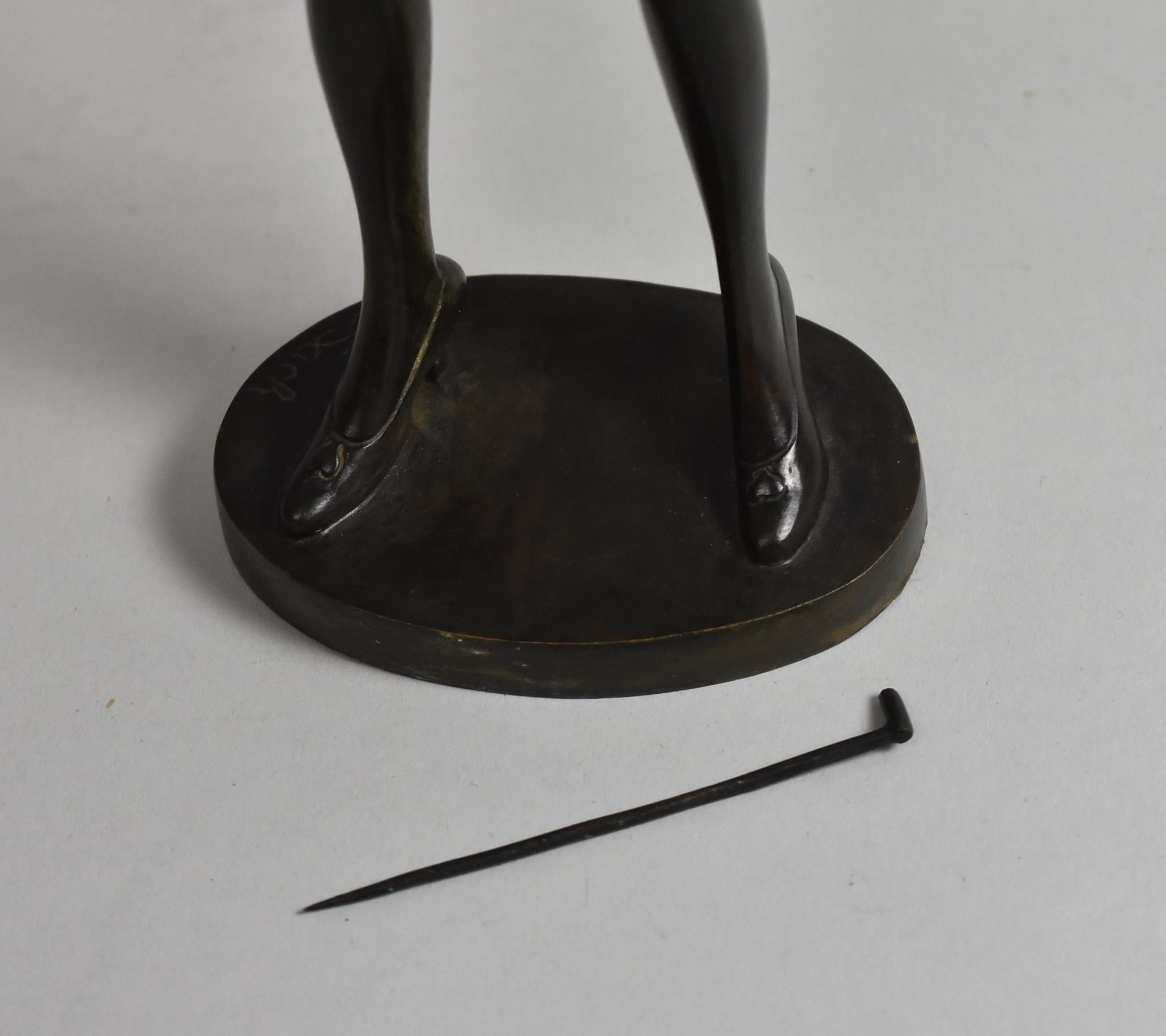 Bronzeskulptur von Bruno Zach im Angebot 3