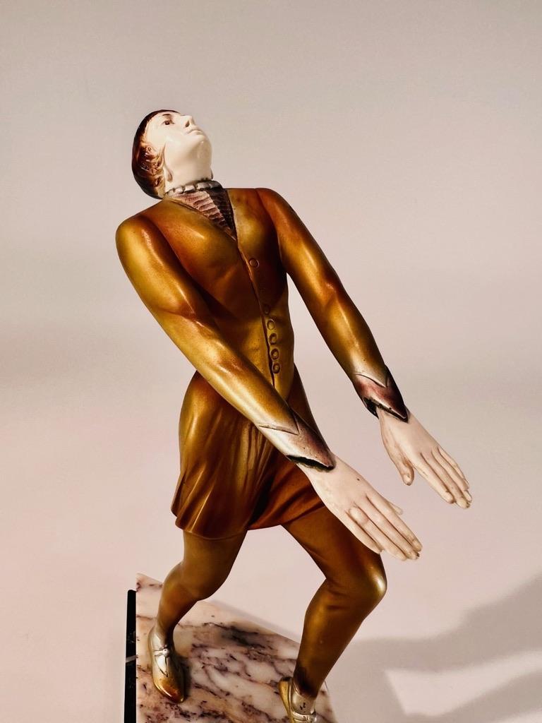 Autre Bruno Zach personnage Art Déco en bronze français circa 1930 en vente