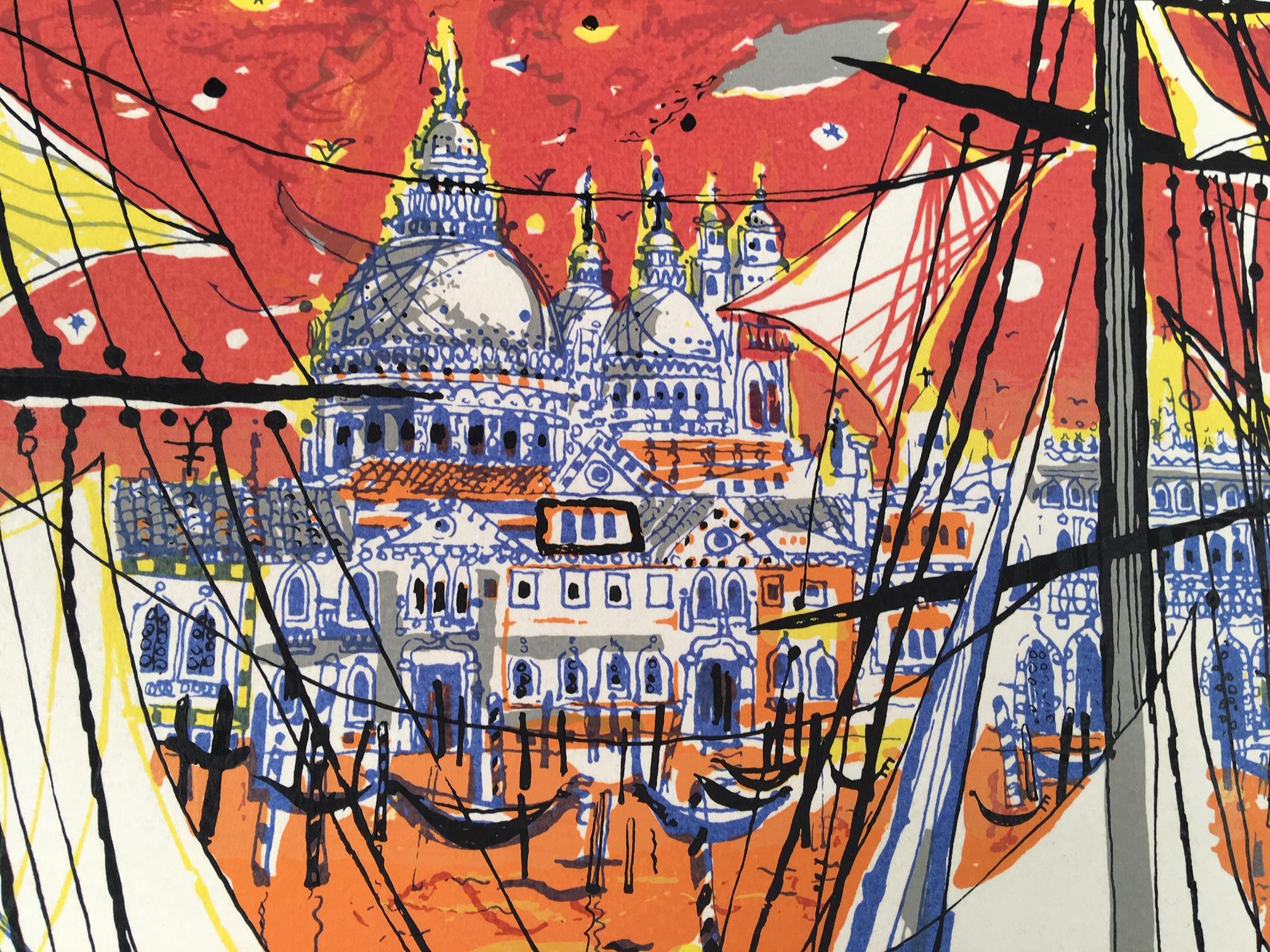 Voyage to Venice - Post-Modern Print by Bruno Zupan