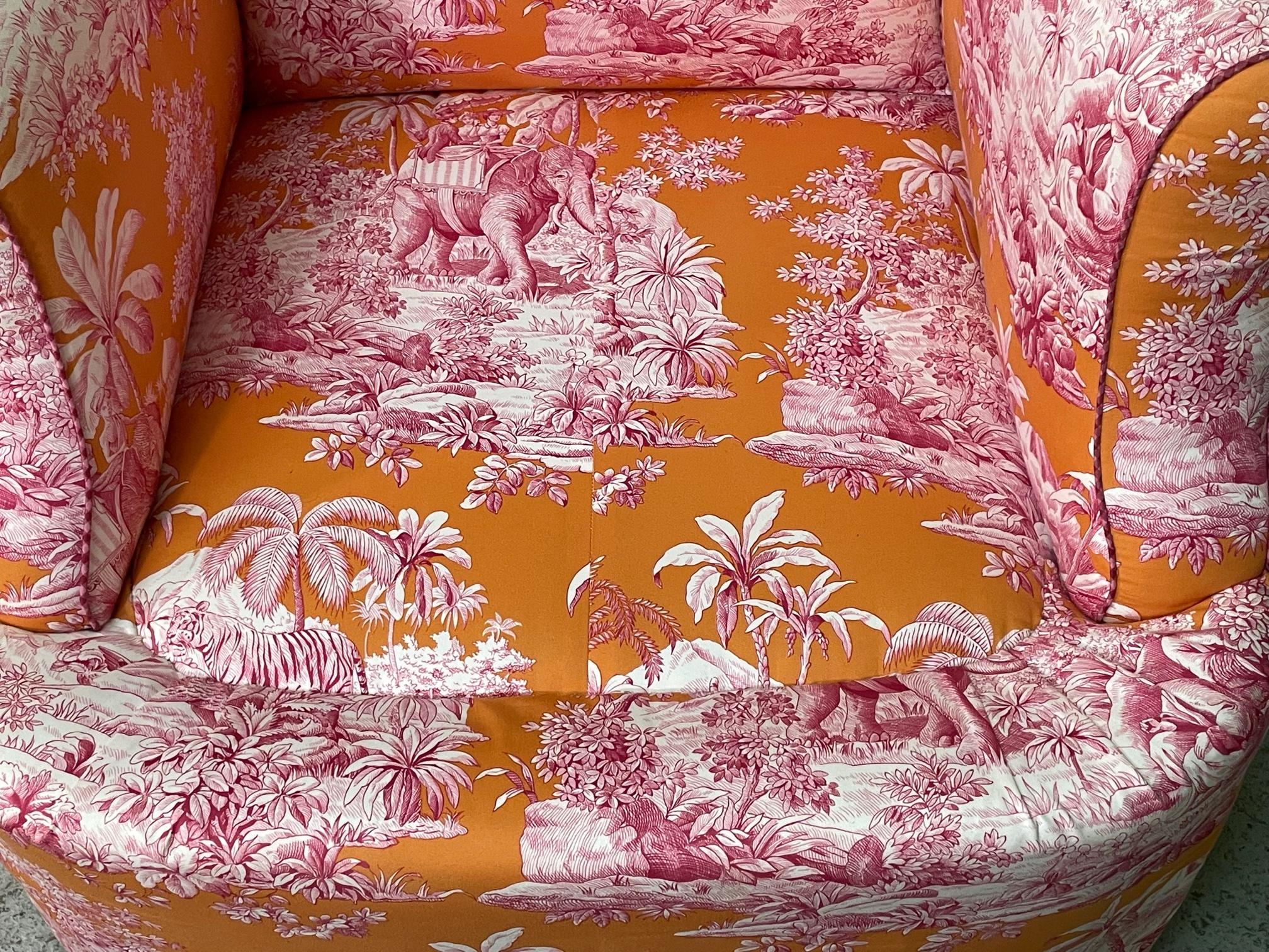 Brunschwig and Fils Club Chairs, a Pair 2