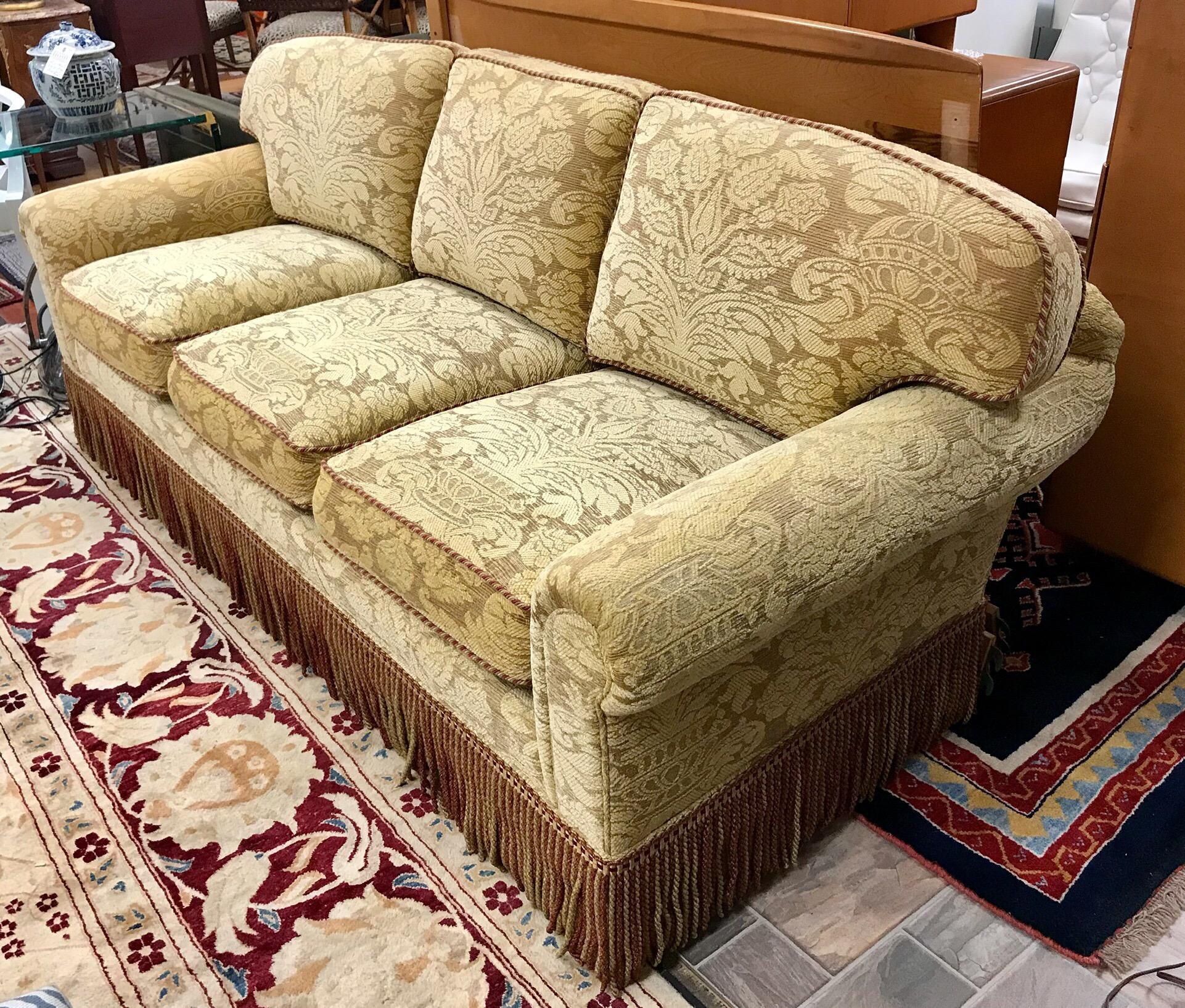 American Brunschwig and Fils Custom Upholstered Designer Sofa